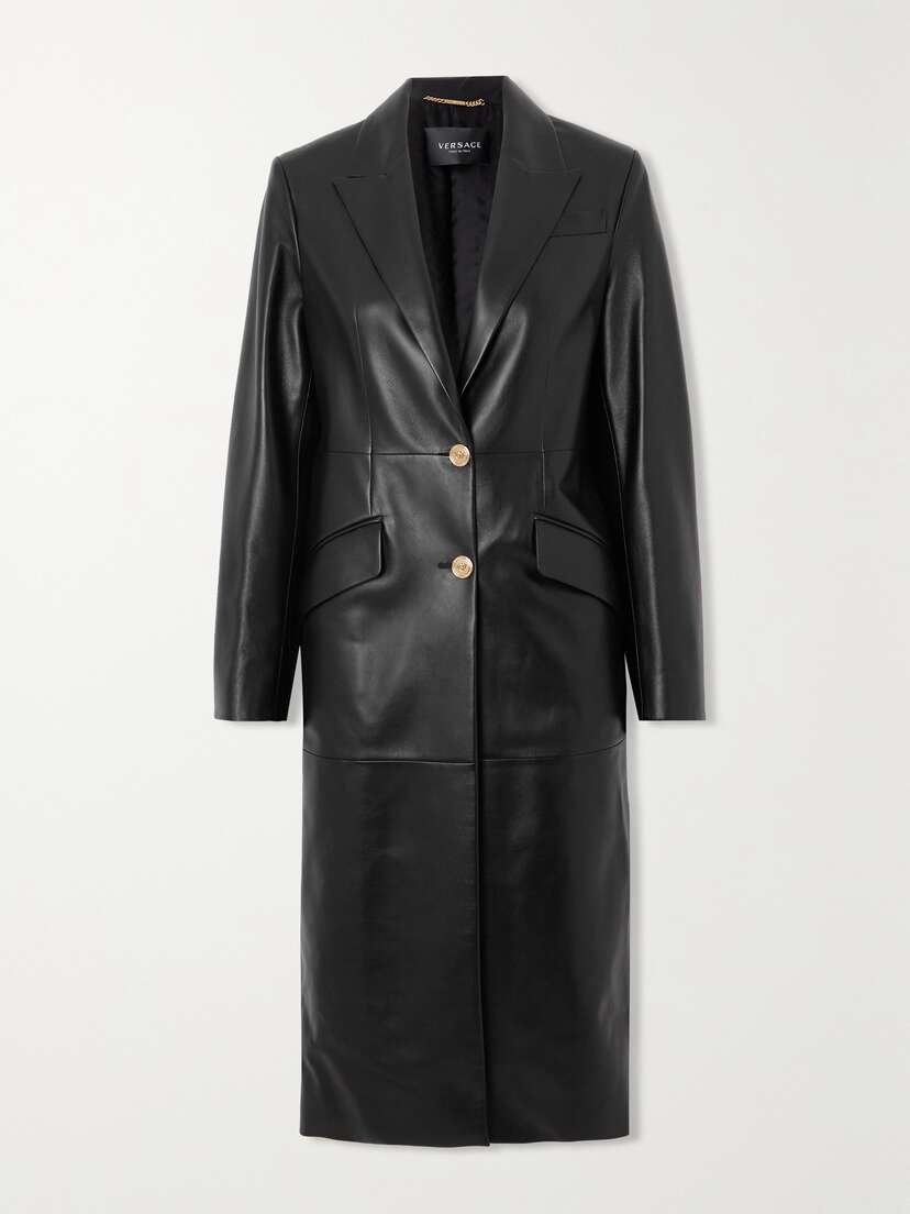 Versace Icons Leather Coat