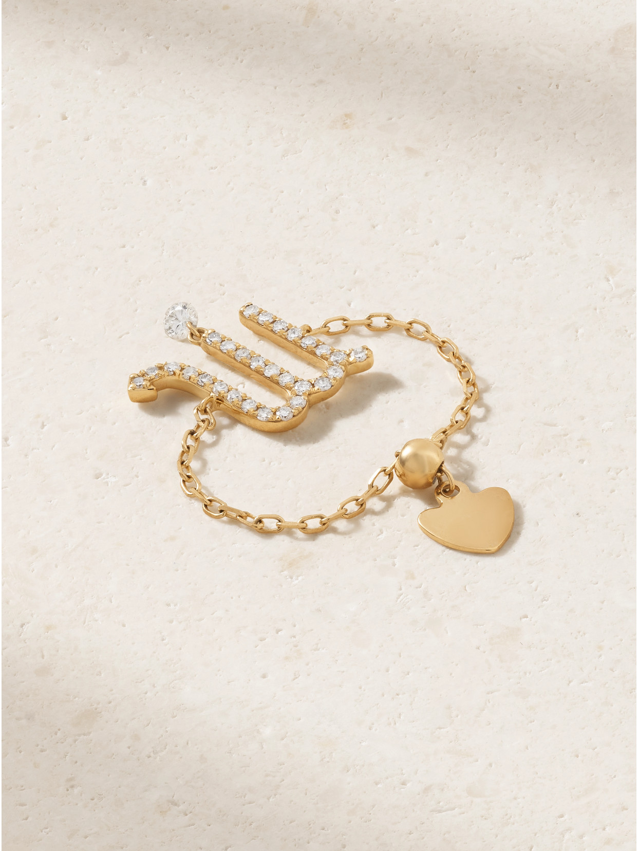 Persée Zodiac 18-karat Gold Diamond Ring In Gold