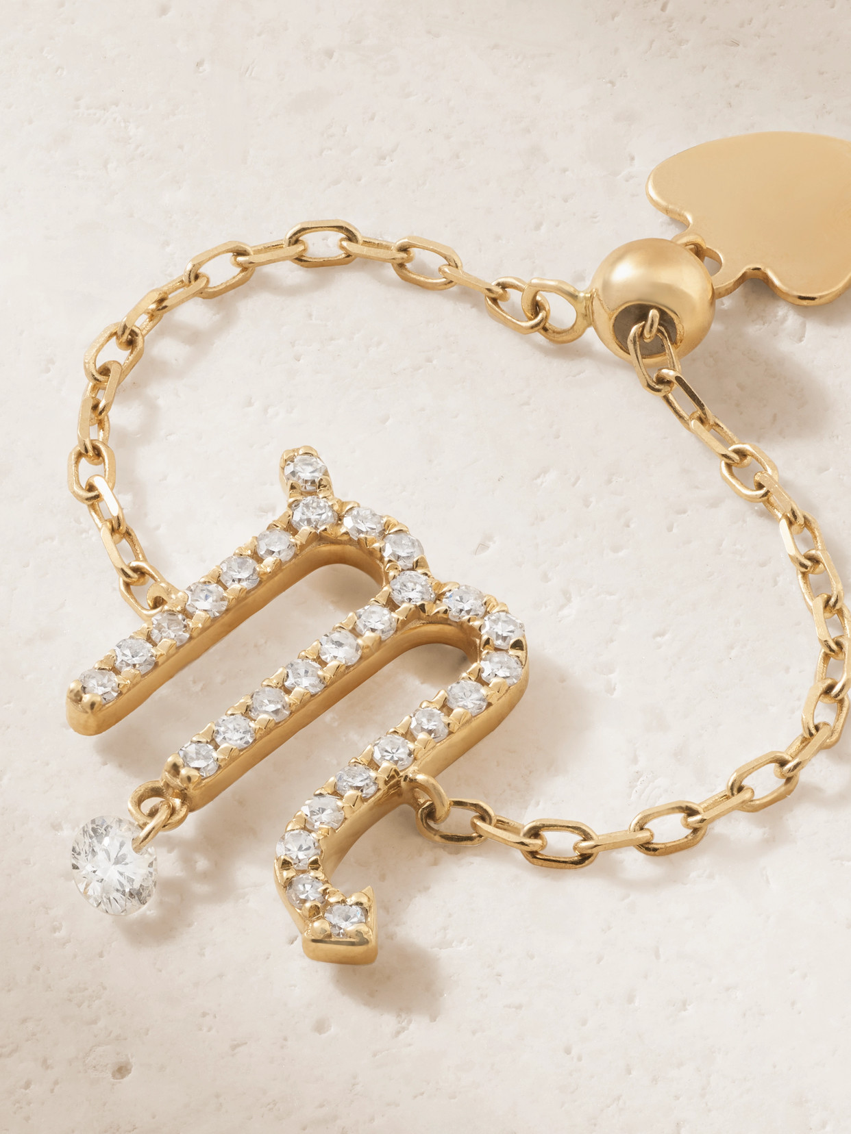 Persée Zodiac 18-karat Gold Diamond Ring In Gold