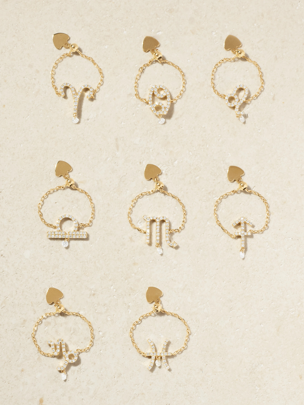 Persée - Zodiac 18-karat Gold Diamond Ring - Aries 7
