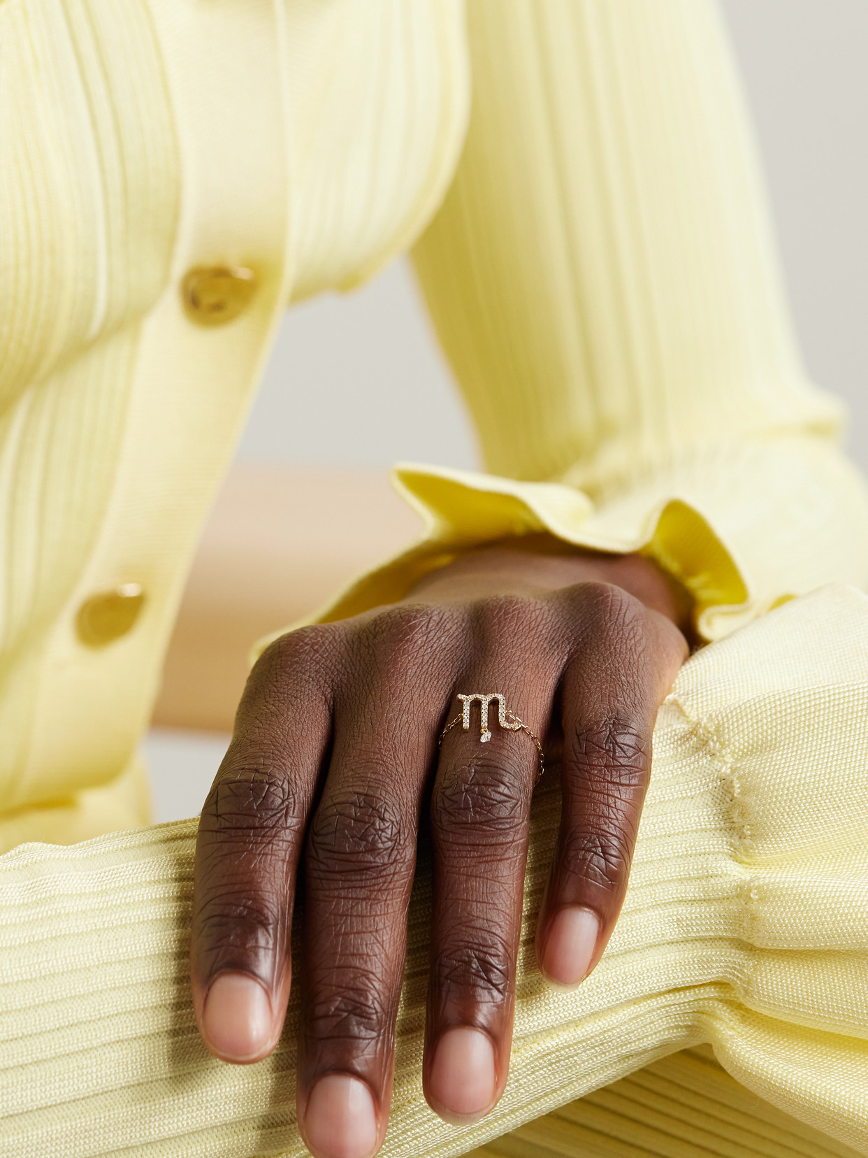 Persée Zodiac 18-karat Gold Diamond Ring In Gold