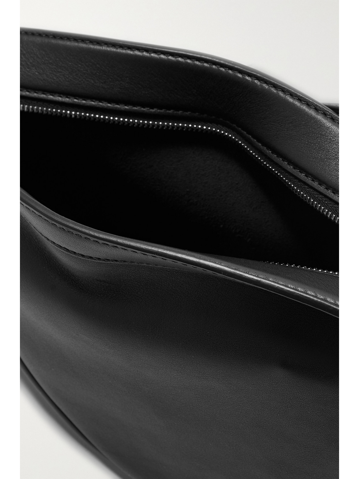 Shop The Row Slouchy Banana Leather Shoulder Bag In Black