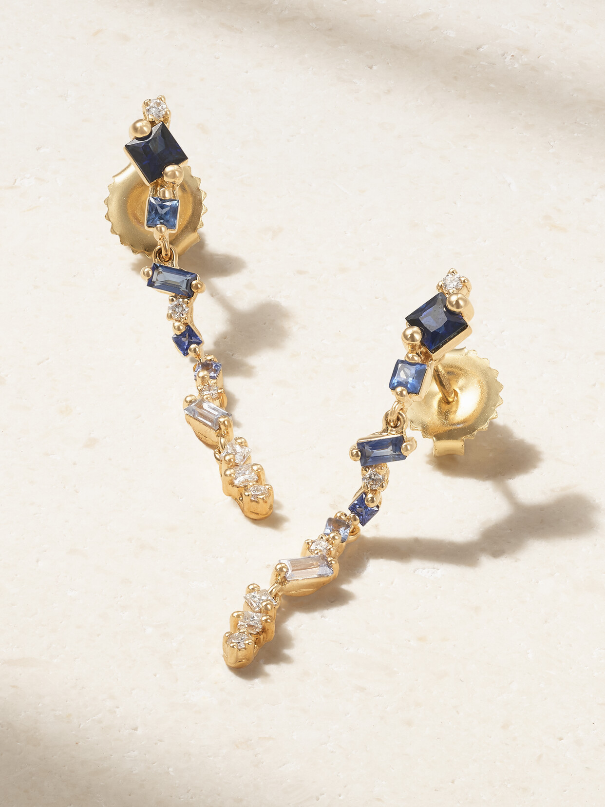 Suzanne Kalan Nadima 18-karat , Diamond And Sapphire Earrings