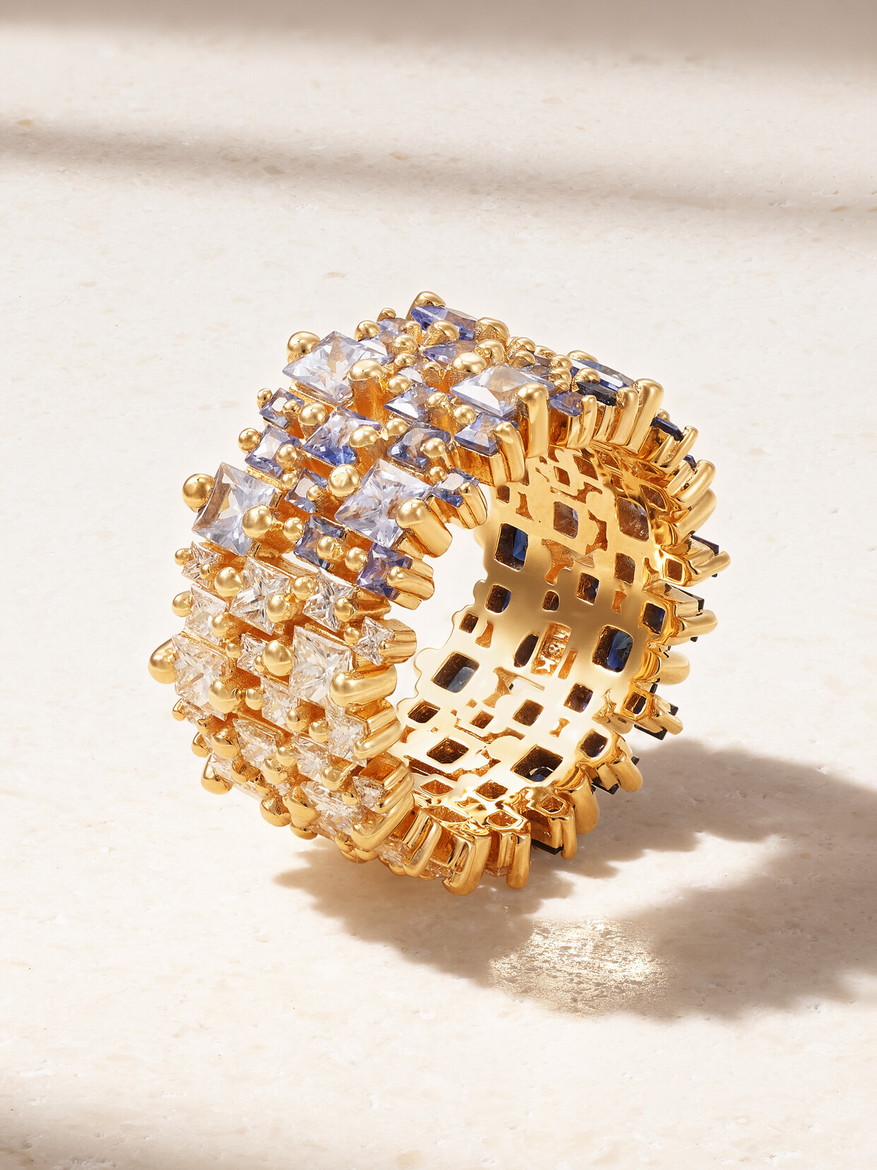 Suzanne Kalan 18-karat Gold, Sapphire And Diamond Ring