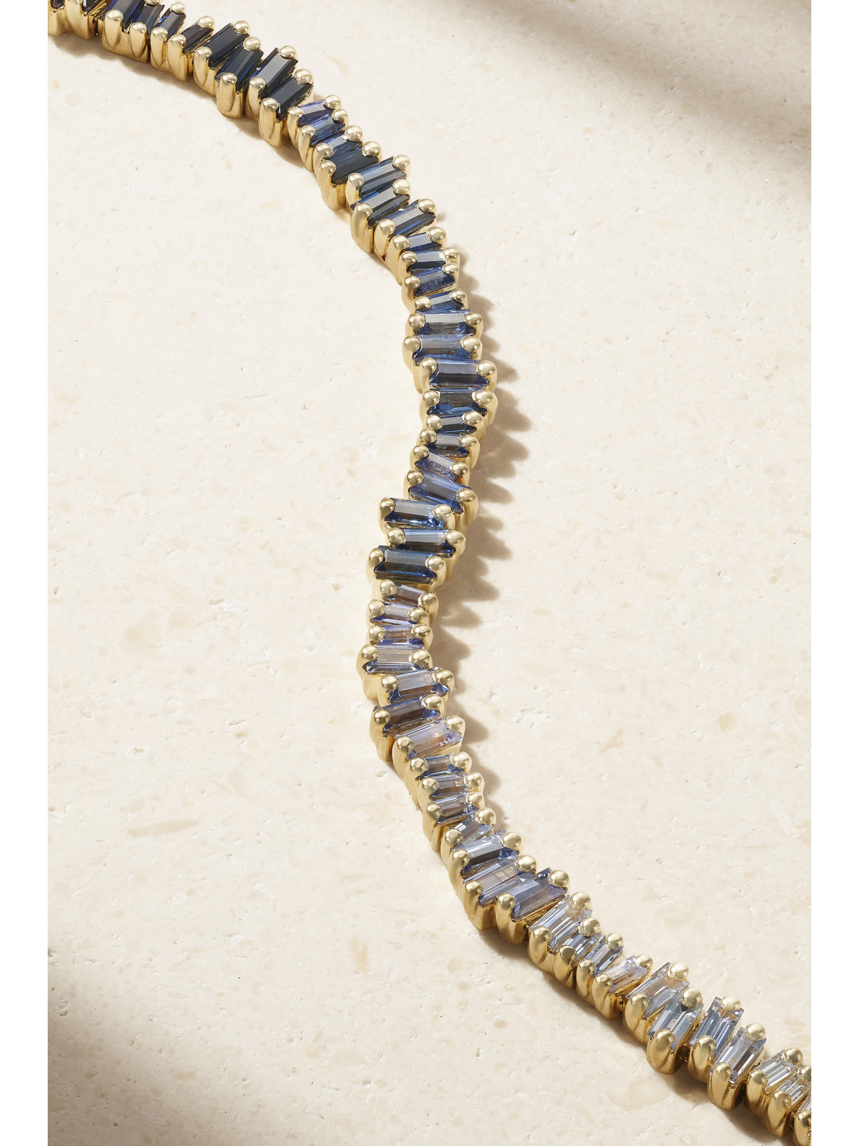 Suzanne Kalan 18-karat Gold, Sapphire And Diamond Bracelet In Gold