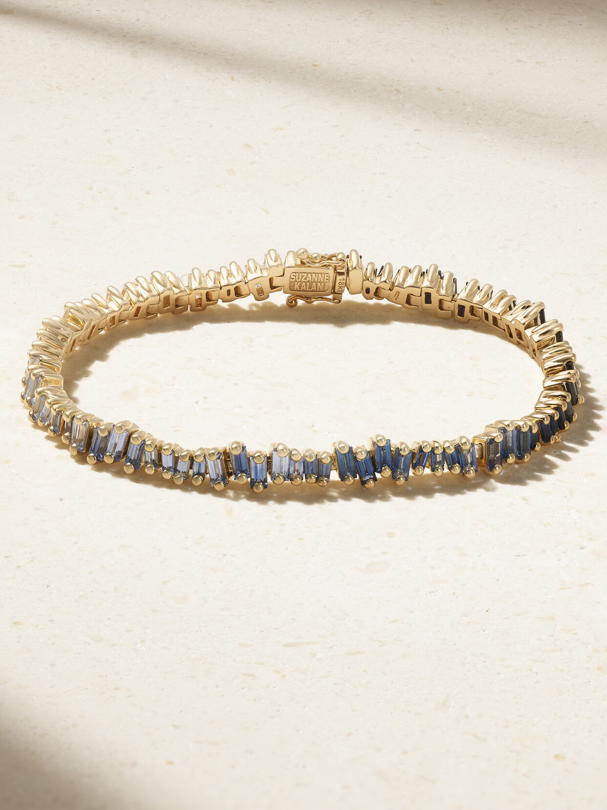 Suzanne Kalan 18-karat Gold, Sapphire And Diamond Bracelet