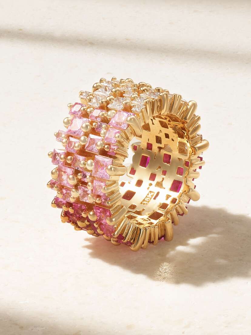 Suzanne Kalan 18-karat , Sapphire And Diamond Ring