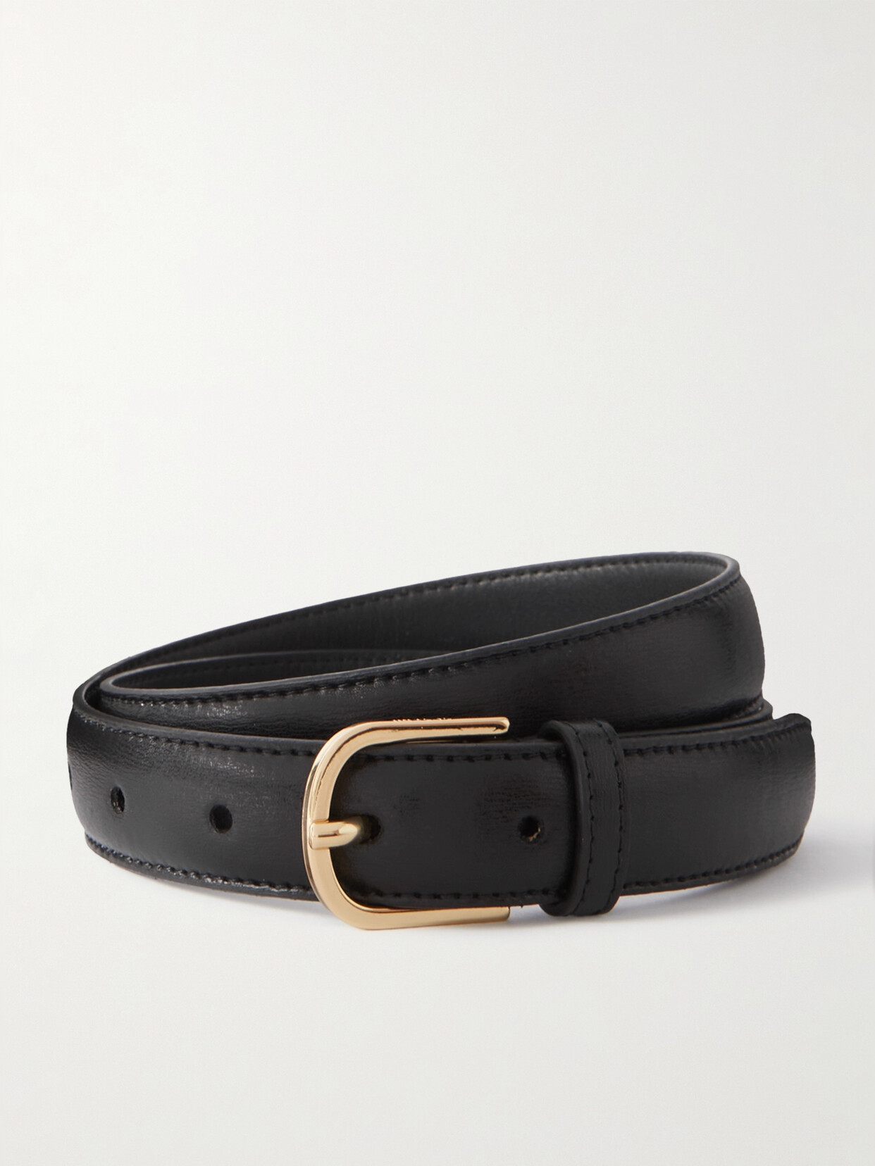 Totême Leather Belt In Black