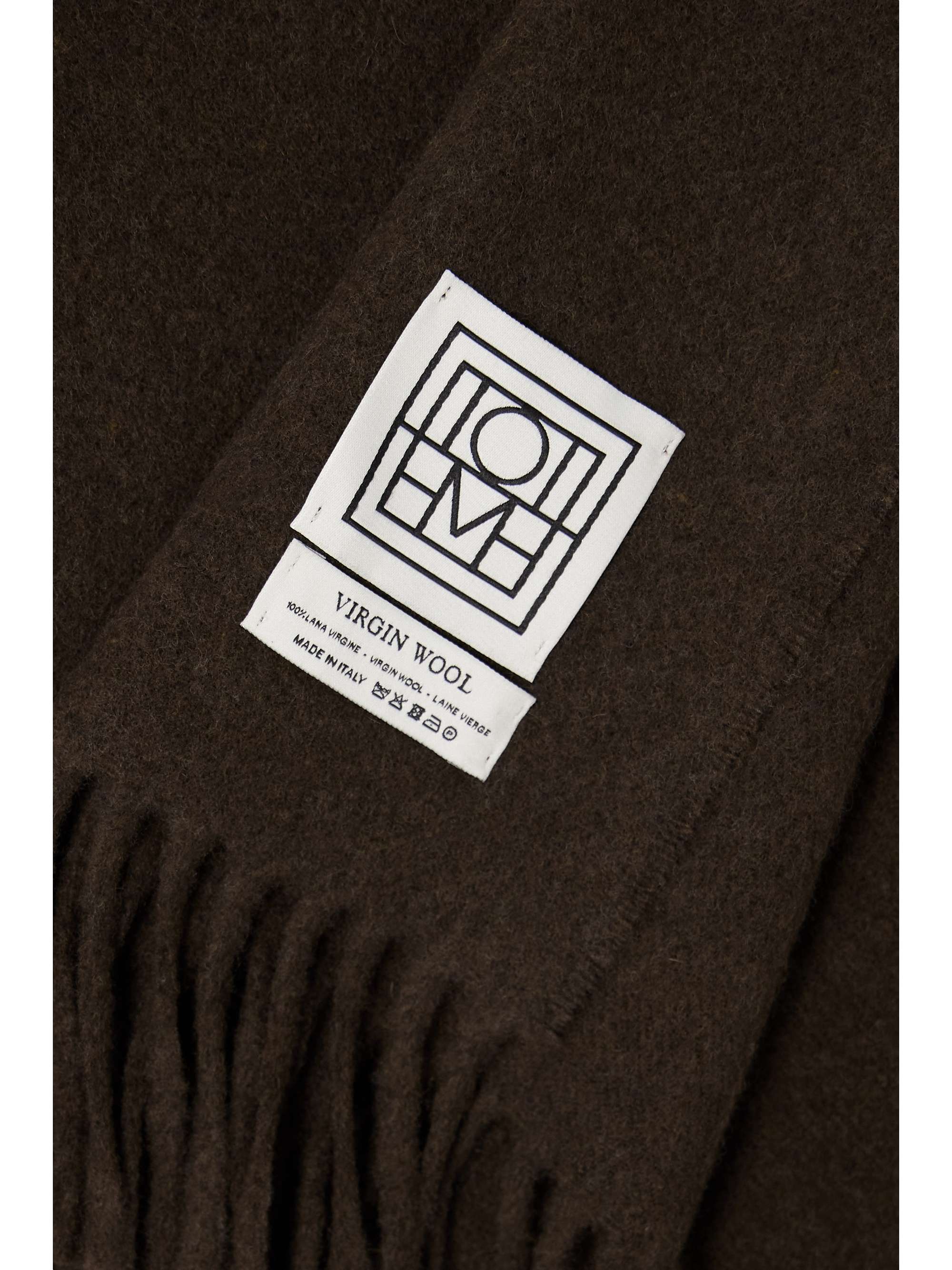 TOTEME Fringed wool scarf
