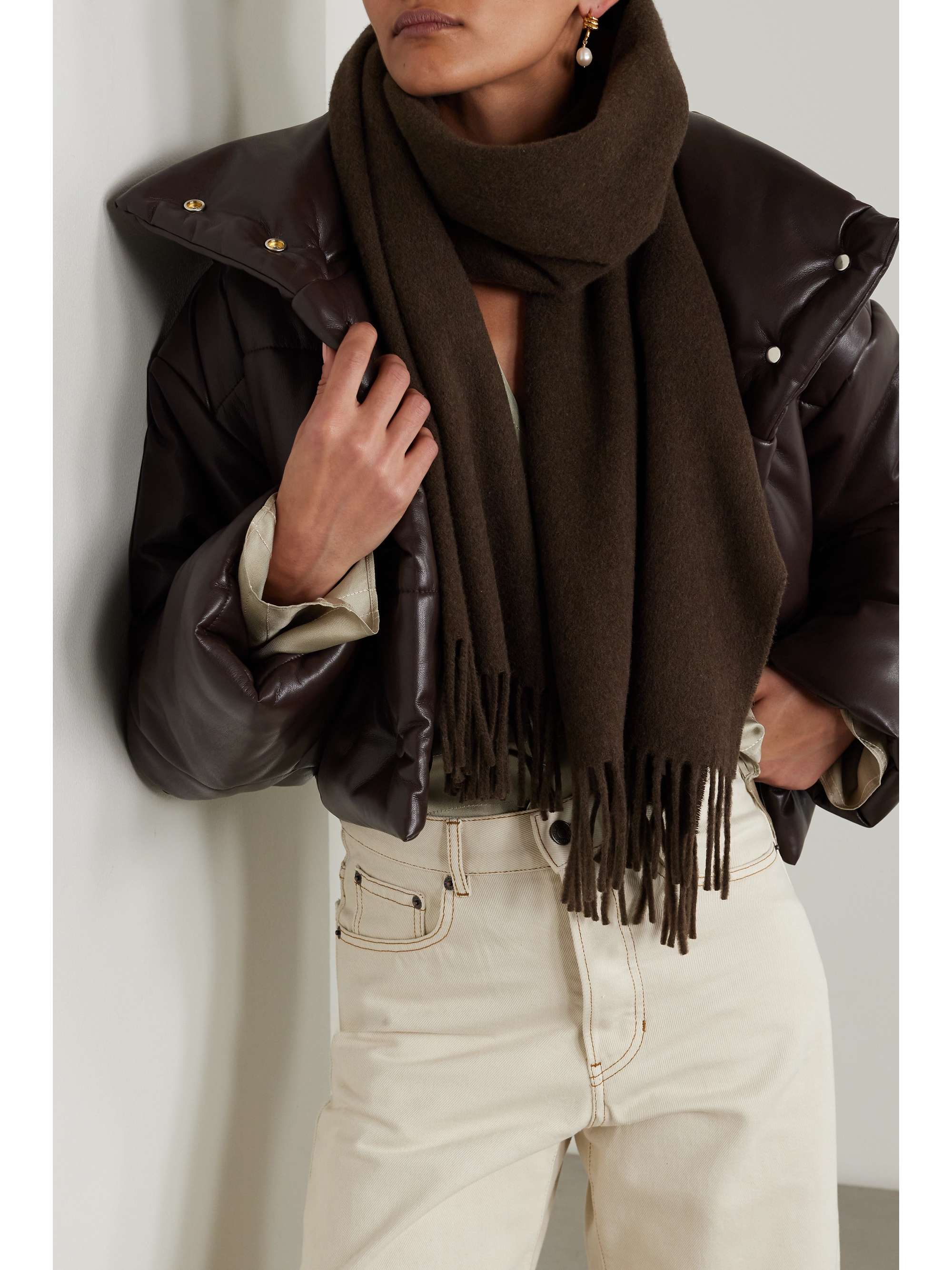 TOTEME Fringed wool scarf