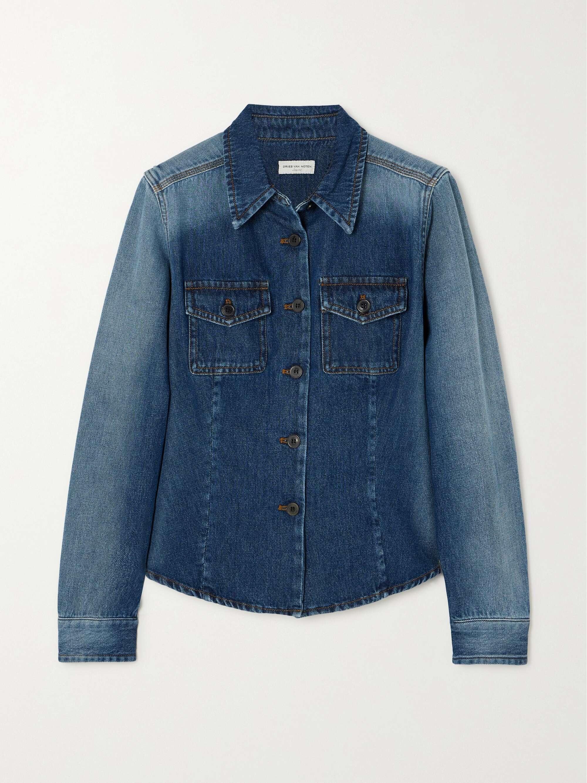 Dries van noten denim sales jacket