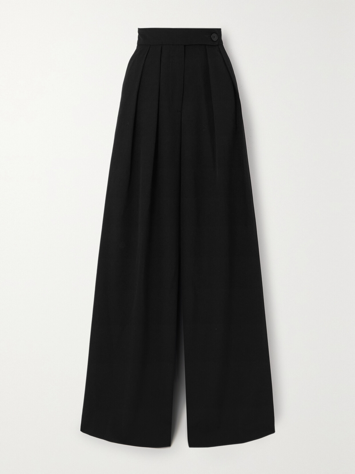Dries Van Noten Wool Wide-leg Pants - Black