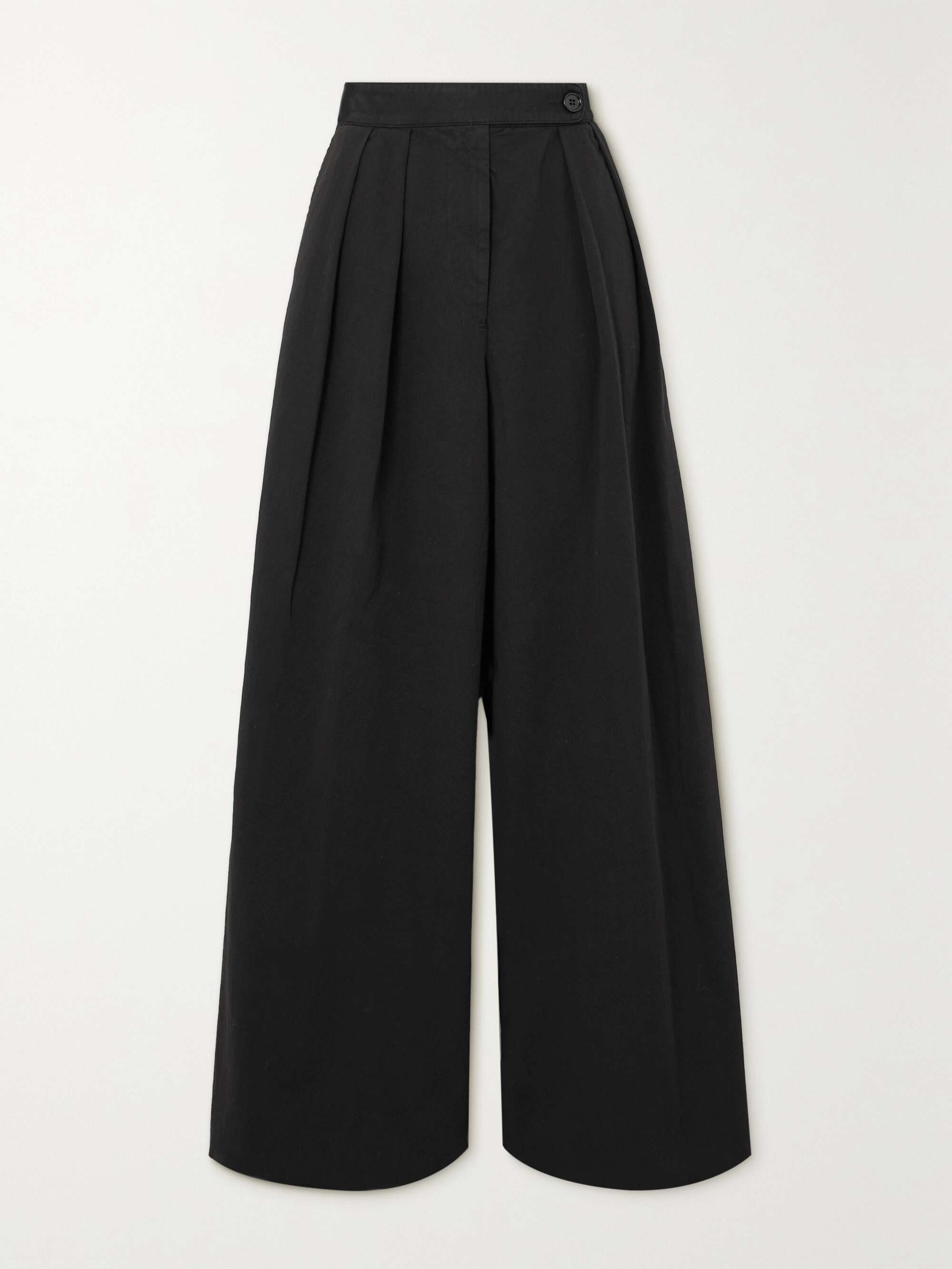 DRIES VAN NOTEN Pleated cotton-twill wide-leg pants | NET-A-PORTER