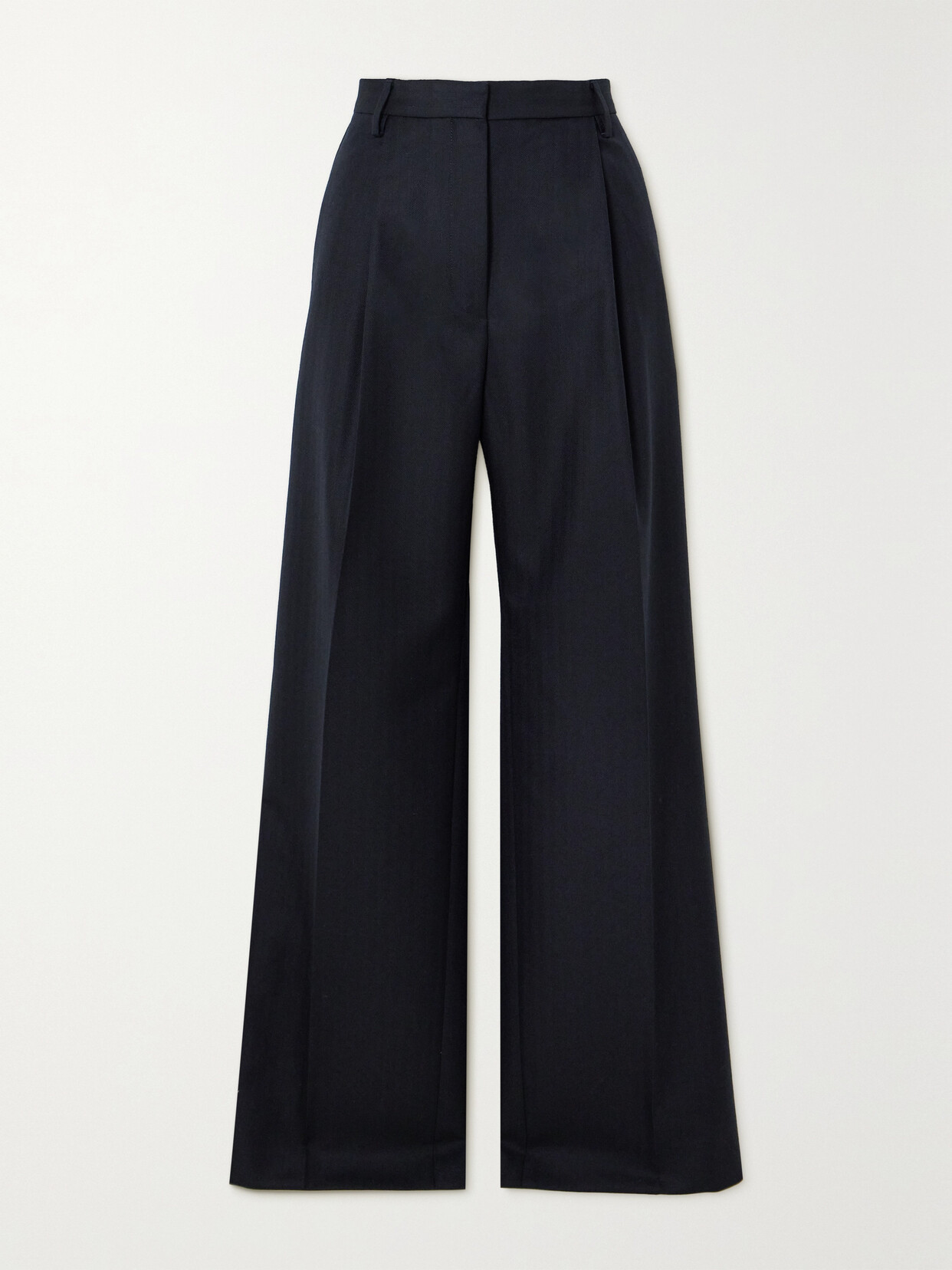 Dries Van Noten - Pleated Wool Wide-leg Pants - Blue