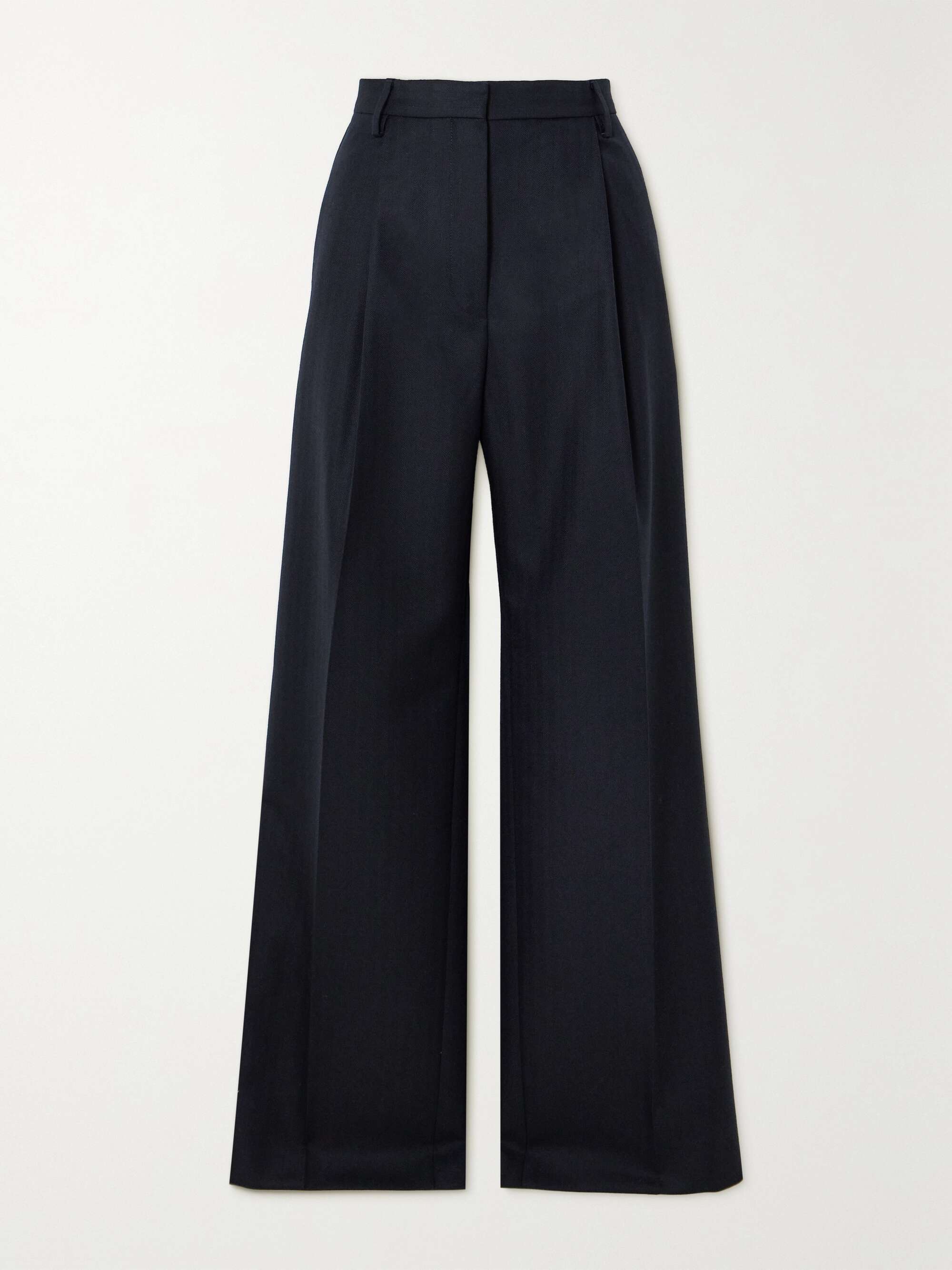 DRIES VAN NOTEN Pleated wool wide-leg pants | NET-A-PORTER