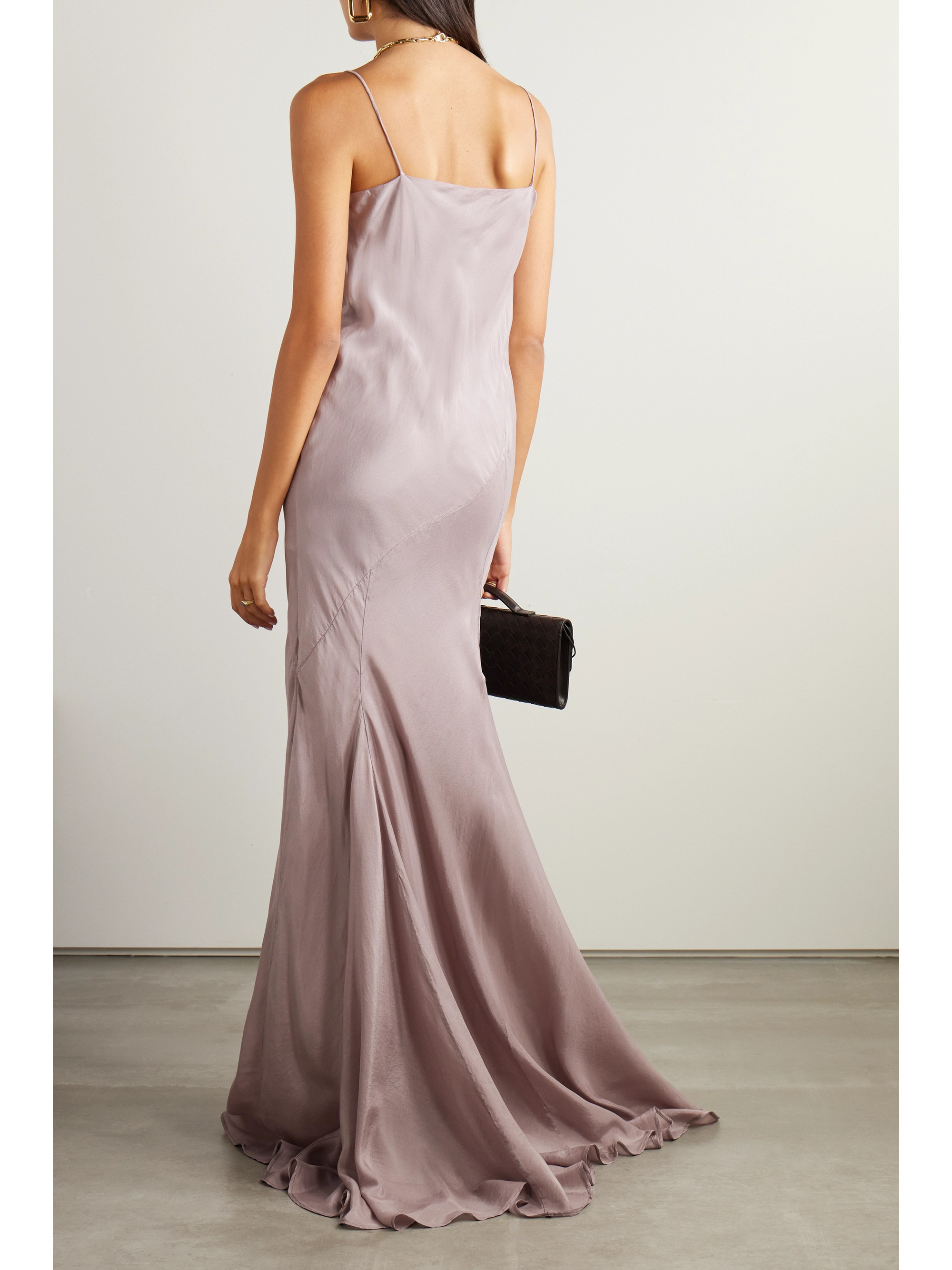 Dries Van Noten Draped silk-habotai dress thumbnail