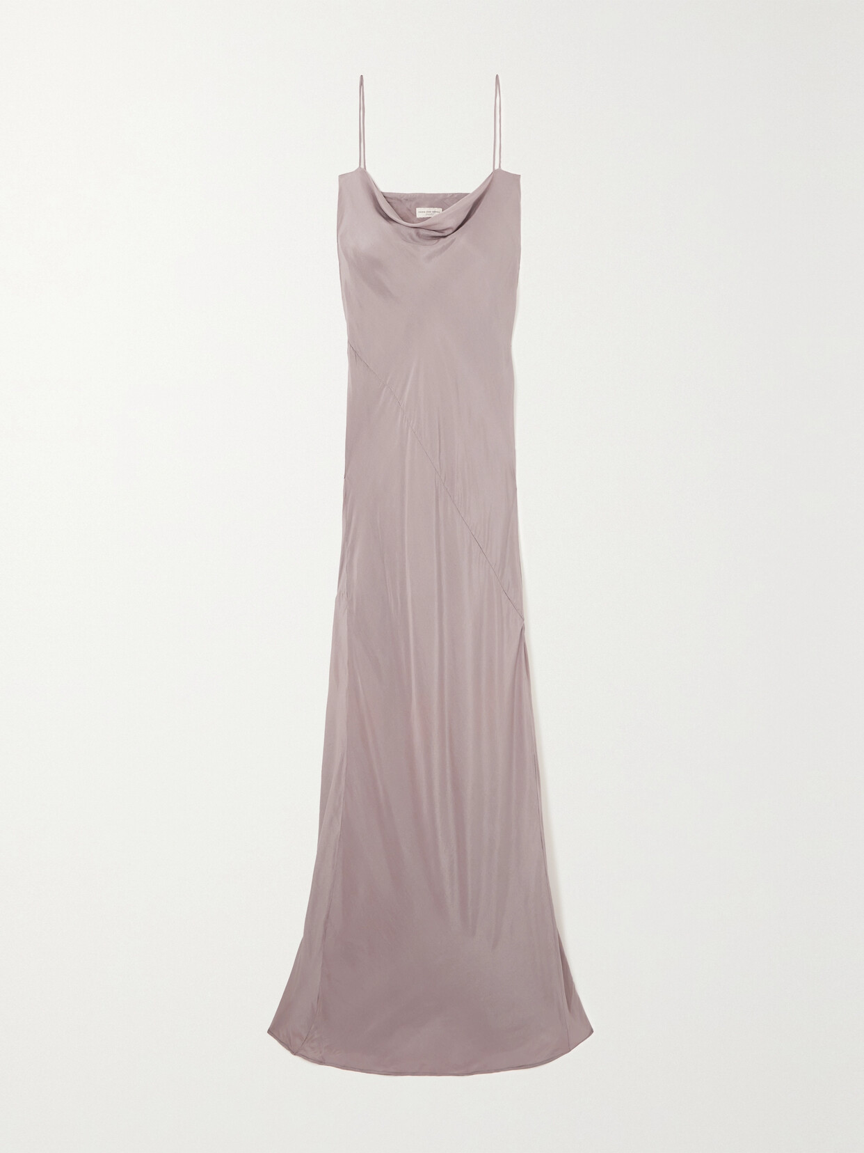 Dries Van Noten - Deryl Draped Silk-habotai Dress - Purple