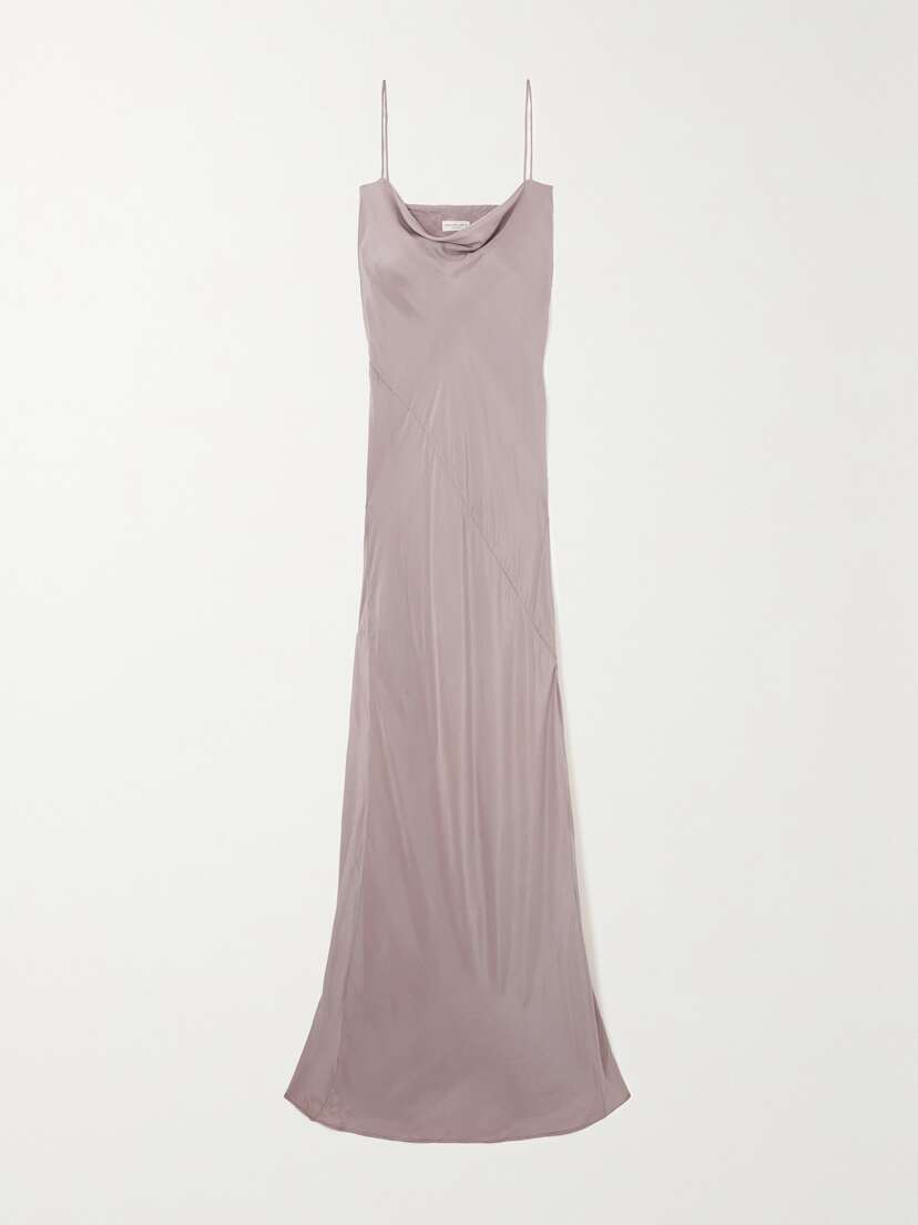 Dries Van Noten Draped Silk-habotai Dress