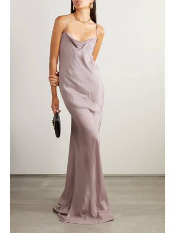 Dries Van Noten Draped silk-habotai dress