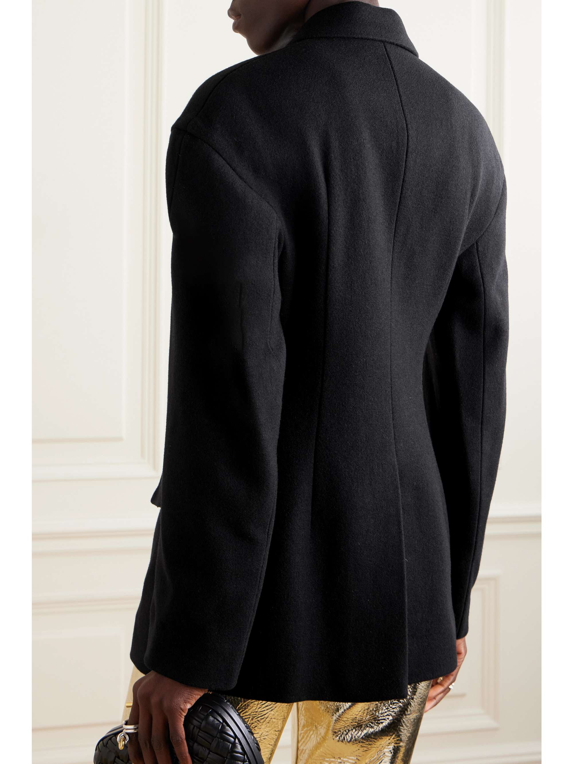 DRIES VAN NOTEN Bead-embellished embroidered wool blazer DRIES VAN NOTEN Bead-embellished embroidered wool blazer