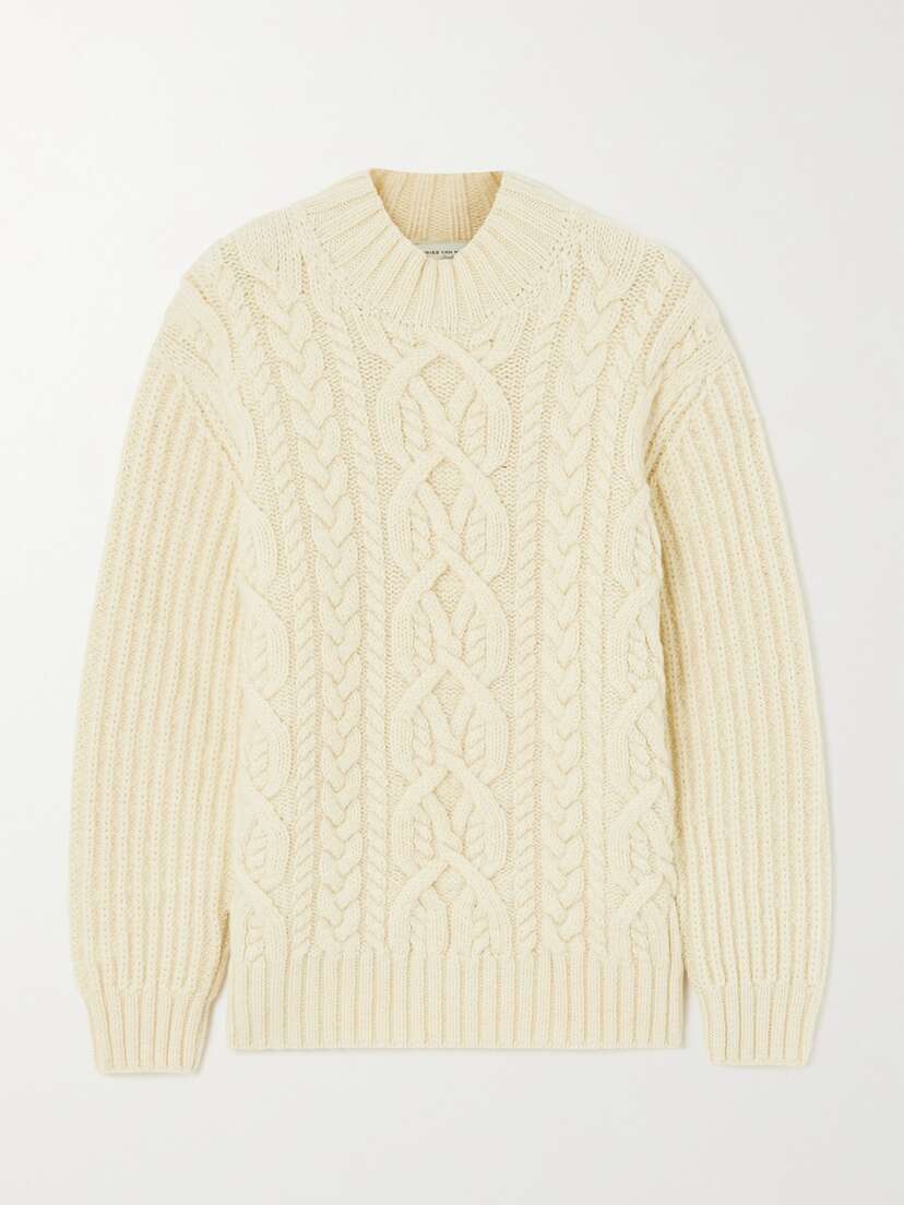 Dries Van Noten Cable-knit Wool Sweater
