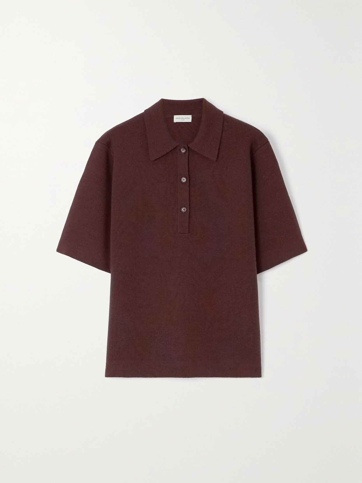 Dries Van Noten - Toamsa Wool Polo Shirt - Brown