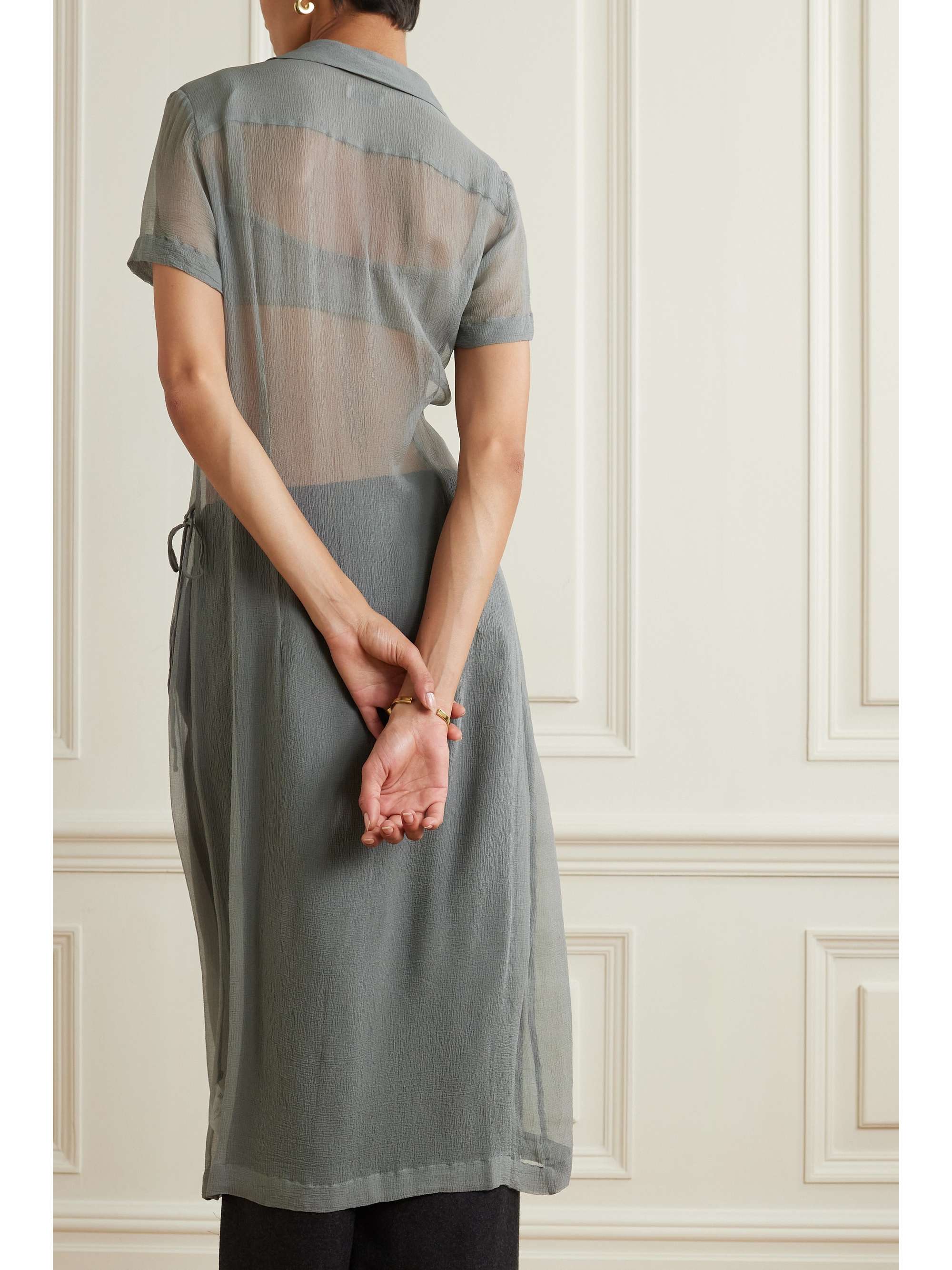 DRIES VAN NOTEN Silk crepe de chine shirt dress | NET-A-PORTER