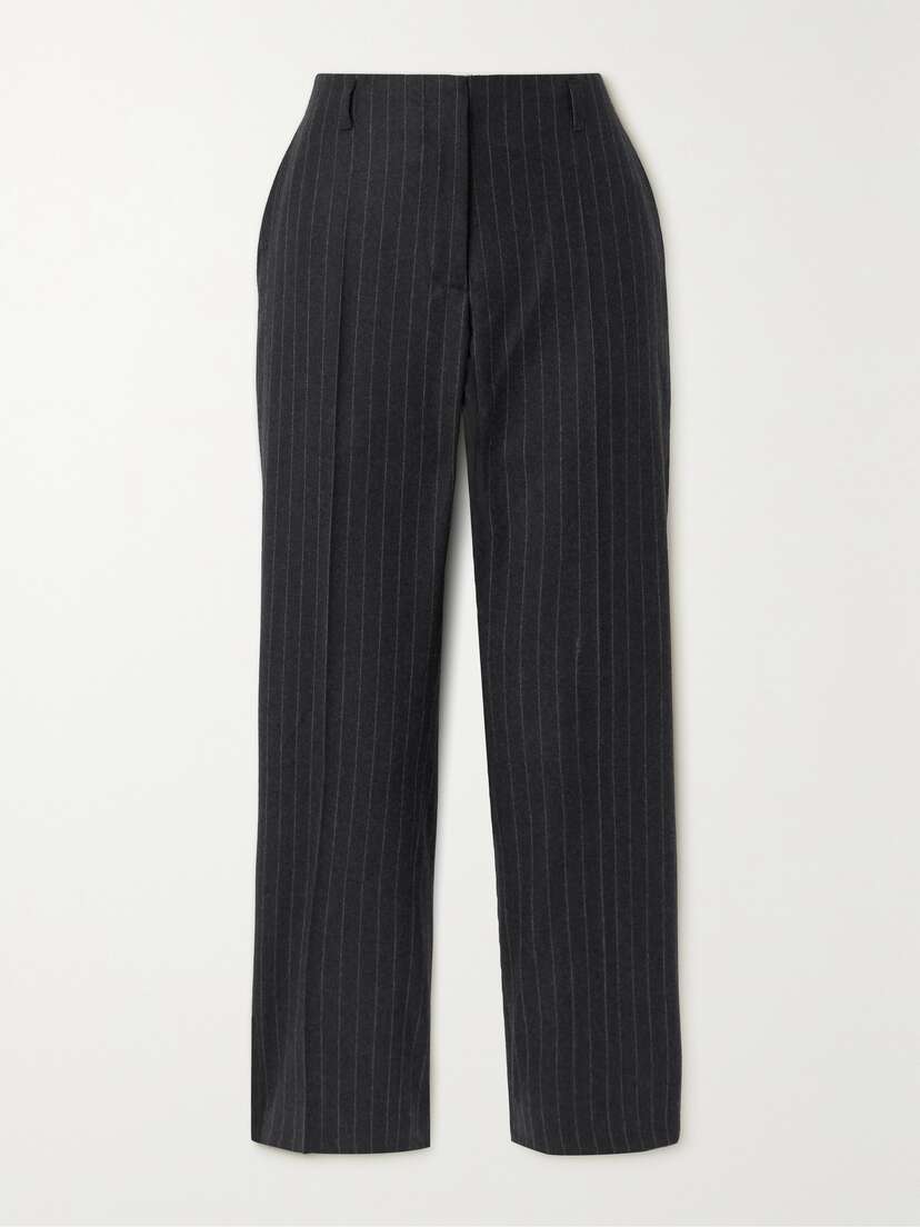 Dries Van Noten Pintriped Wool Straight-leg Pants