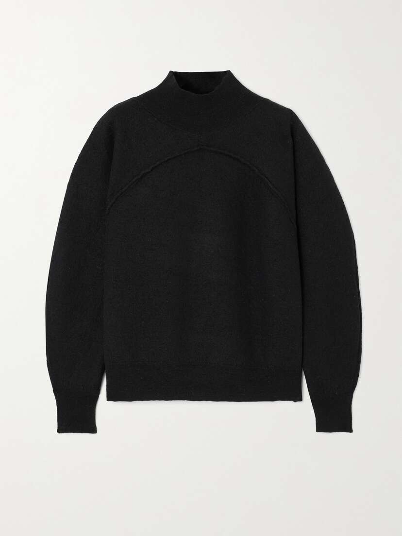 Dries Van Noten Telex Brushed Wool Turtleneck Sweater