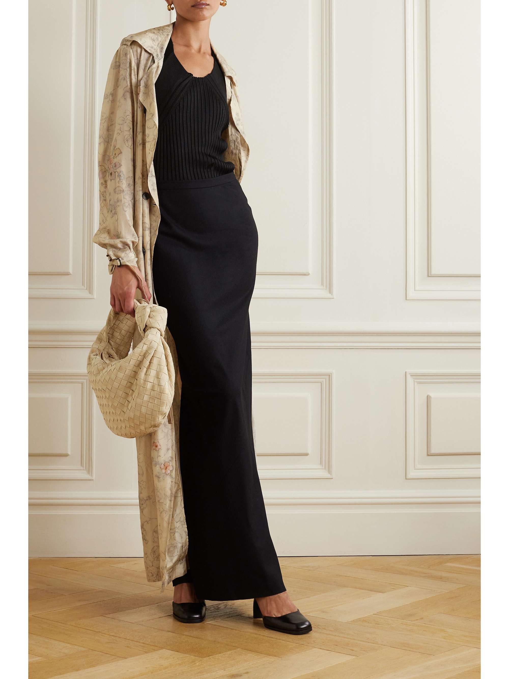 DRIES VAN NOTEN Wool-blend maxi skirt | NET-A-PORTER