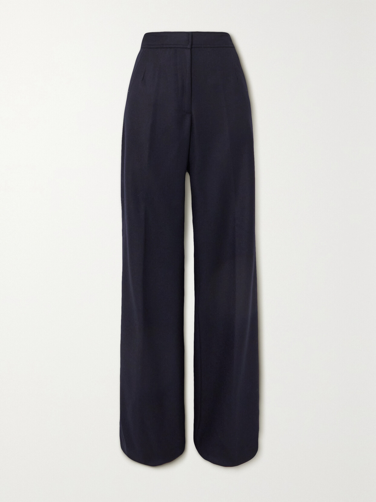 Dries Van Noten Pleated Wool-twill Wide-leg Pants - Blue