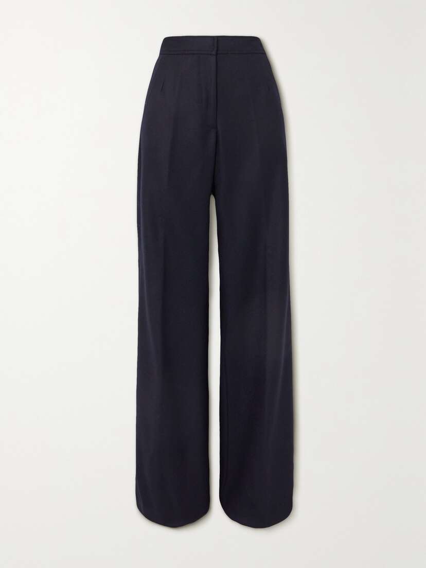 Dries Van Noten Pleated Wool-twill Wide-leg Pants