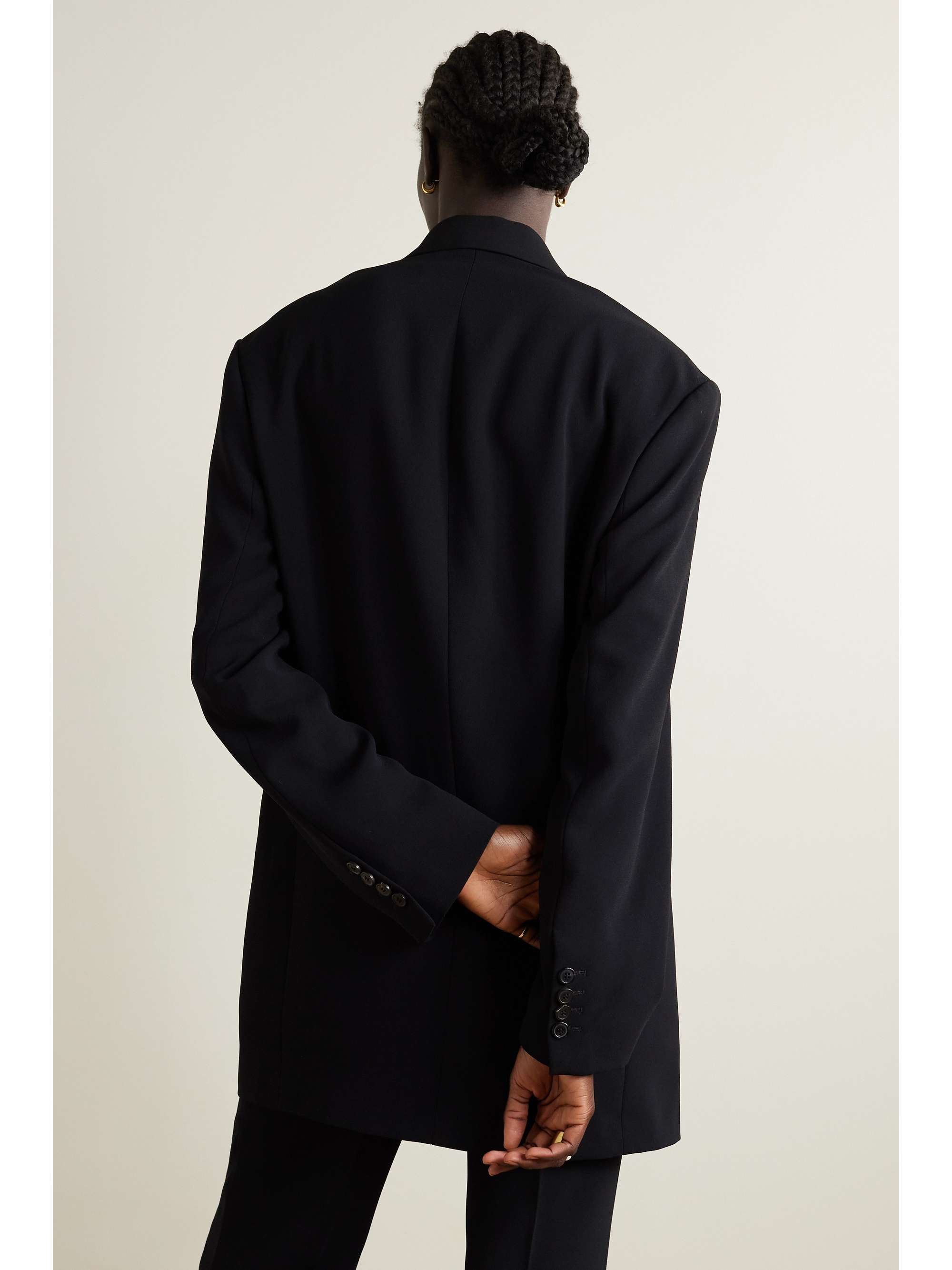 DRIES VAN NOTEN Double-breasted crepe blazer | NET-A-PORTER