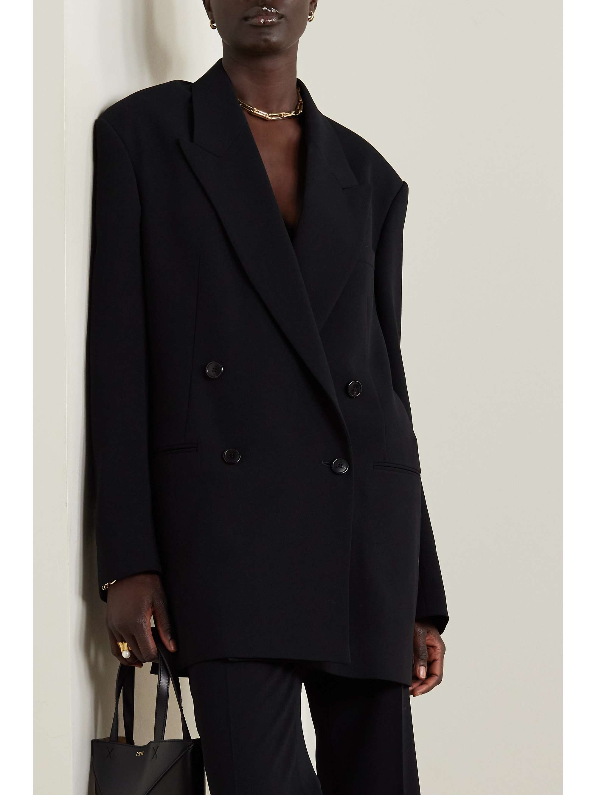 DRIES VAN NOTEN Double-breasted crepe blazer | NET-A-PORTER