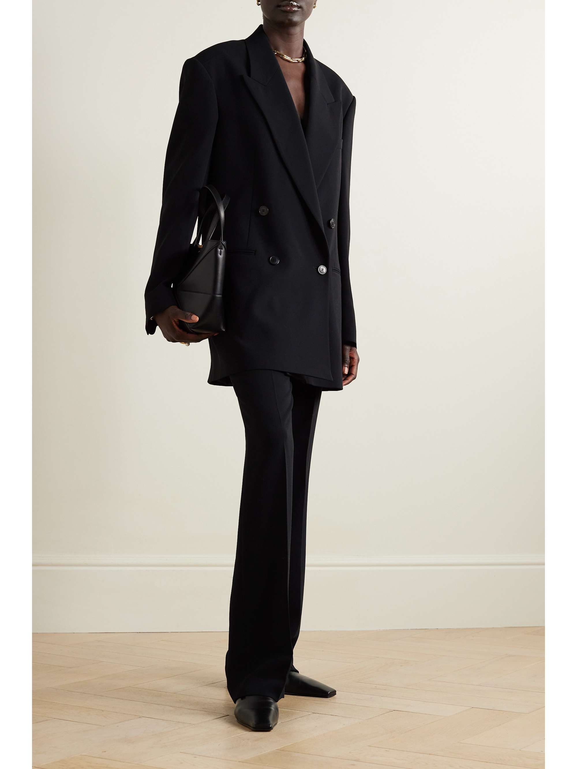 DRIES VAN NOTEN Double-breasted crepe blazer | NET-A-PORTER