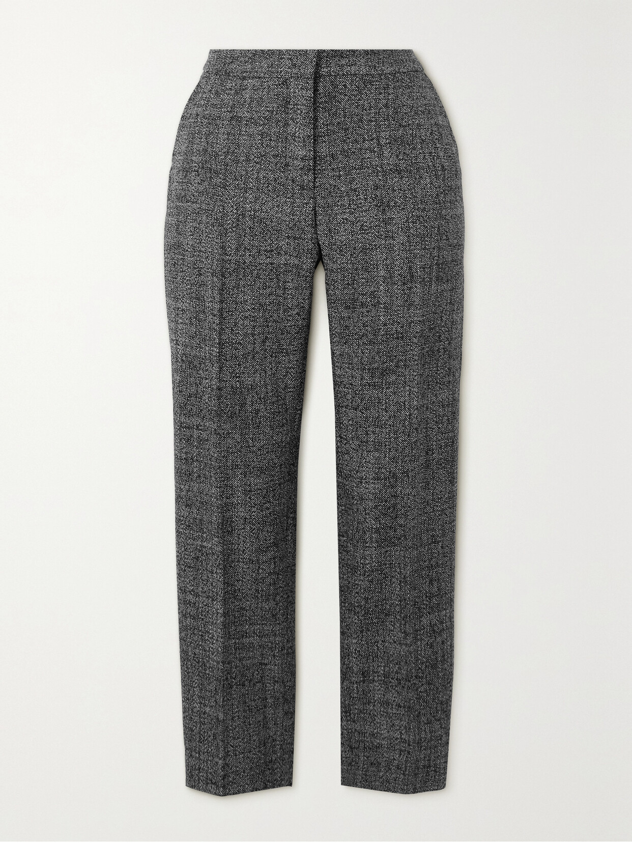 Dries Van Noten Pleated Wool-tweed Tapered Pants - Black