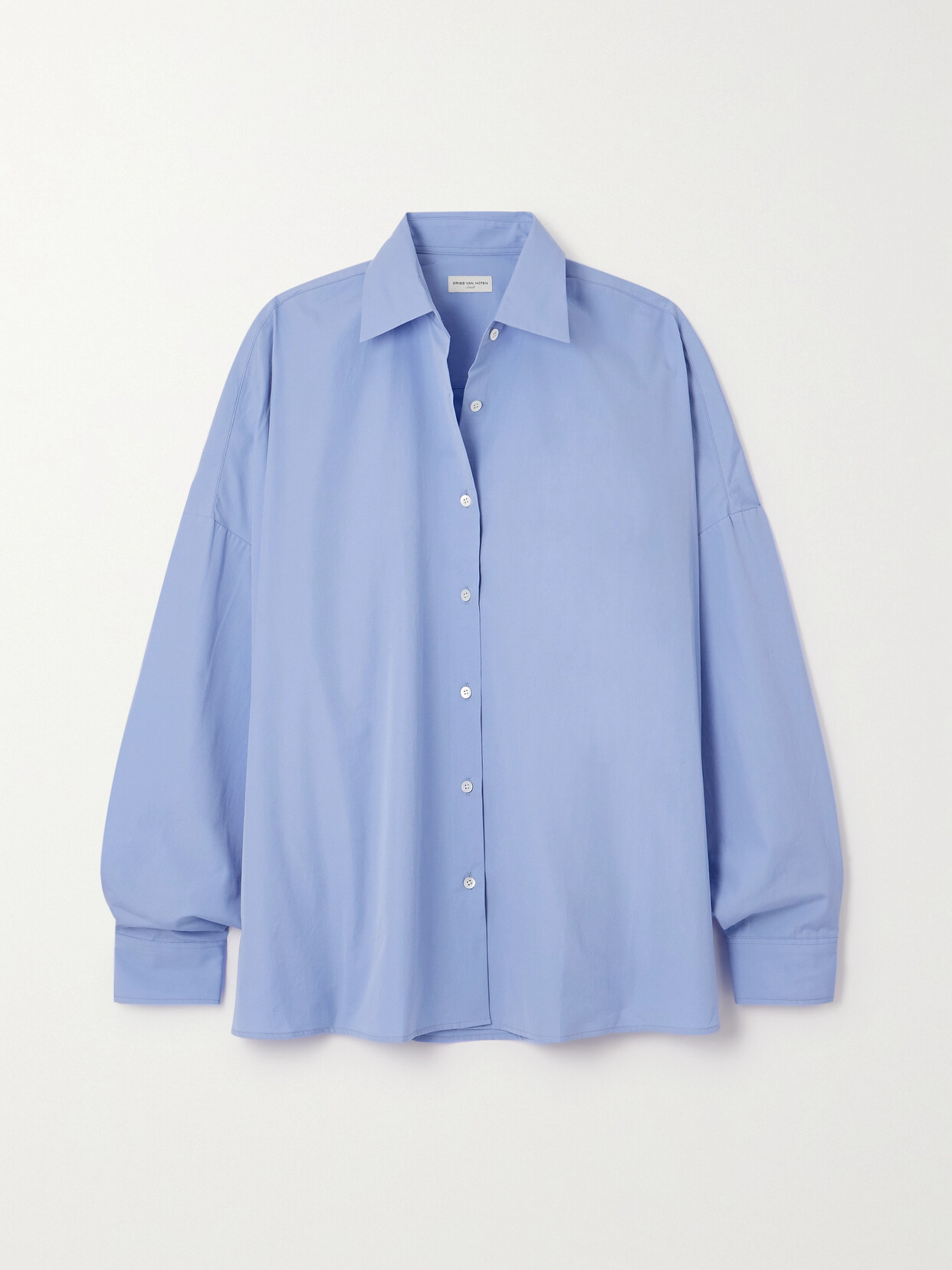 Dries Van Noten - Oversized Cotton-poplin Shirt - Blue