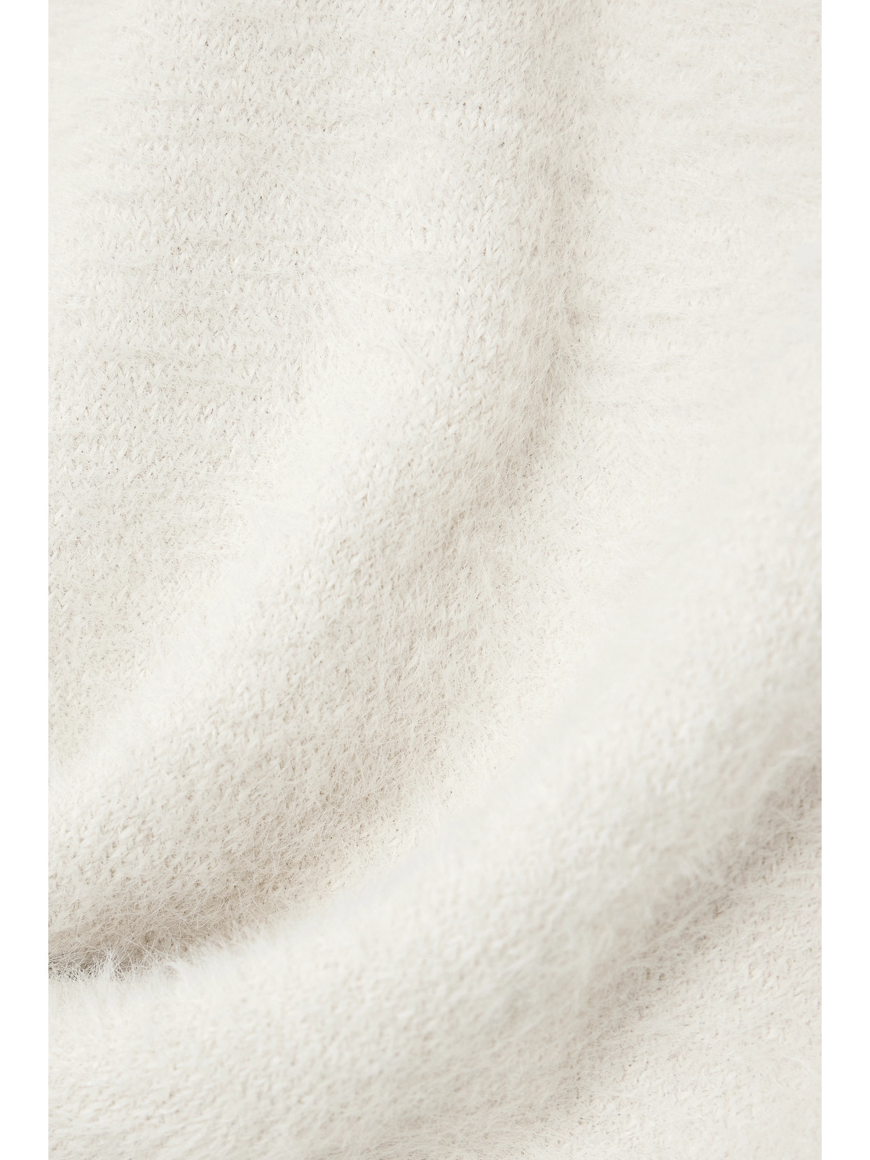 Dries Van Noten Brushed Knitted Midi Skirt In Ecru