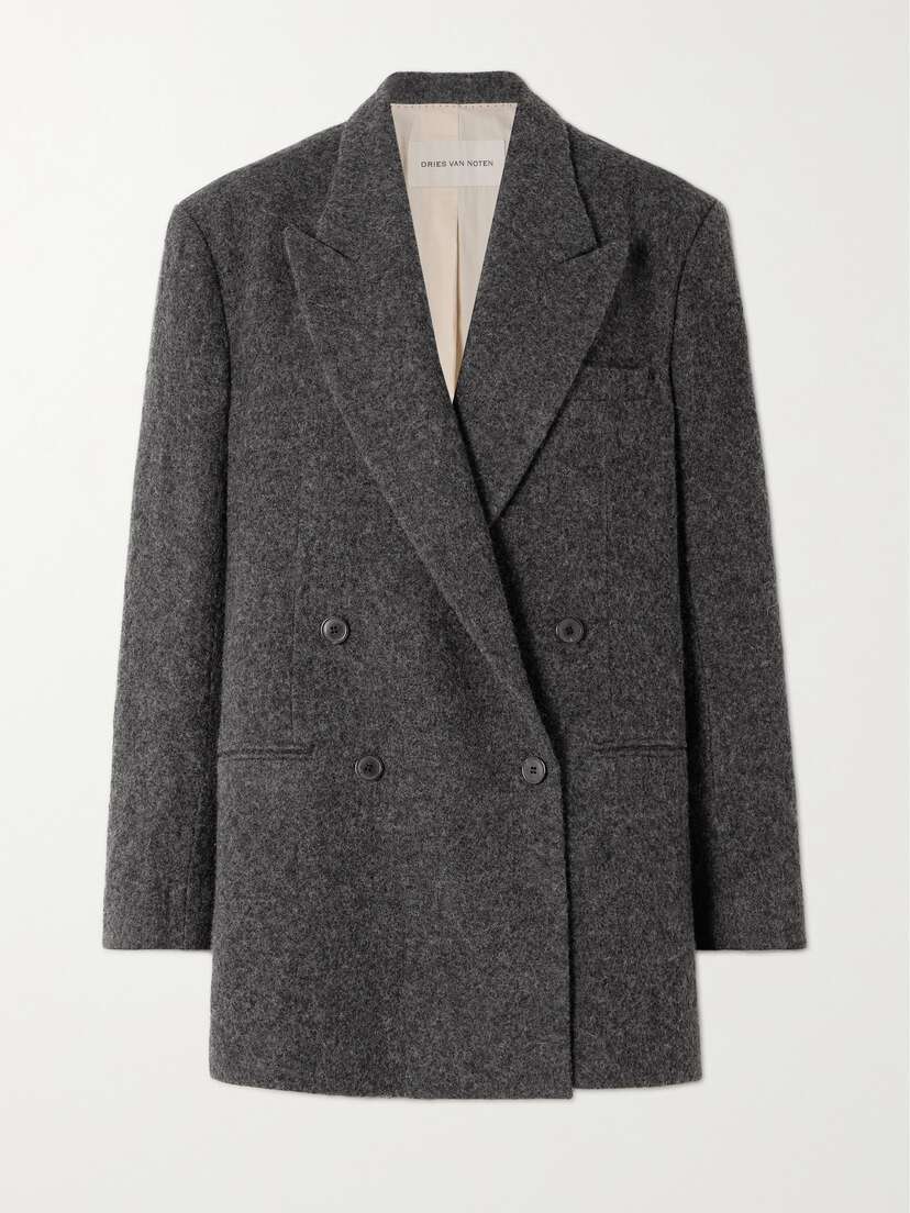 Dries Van Noten Oversized Double-breasted Wool Jacket