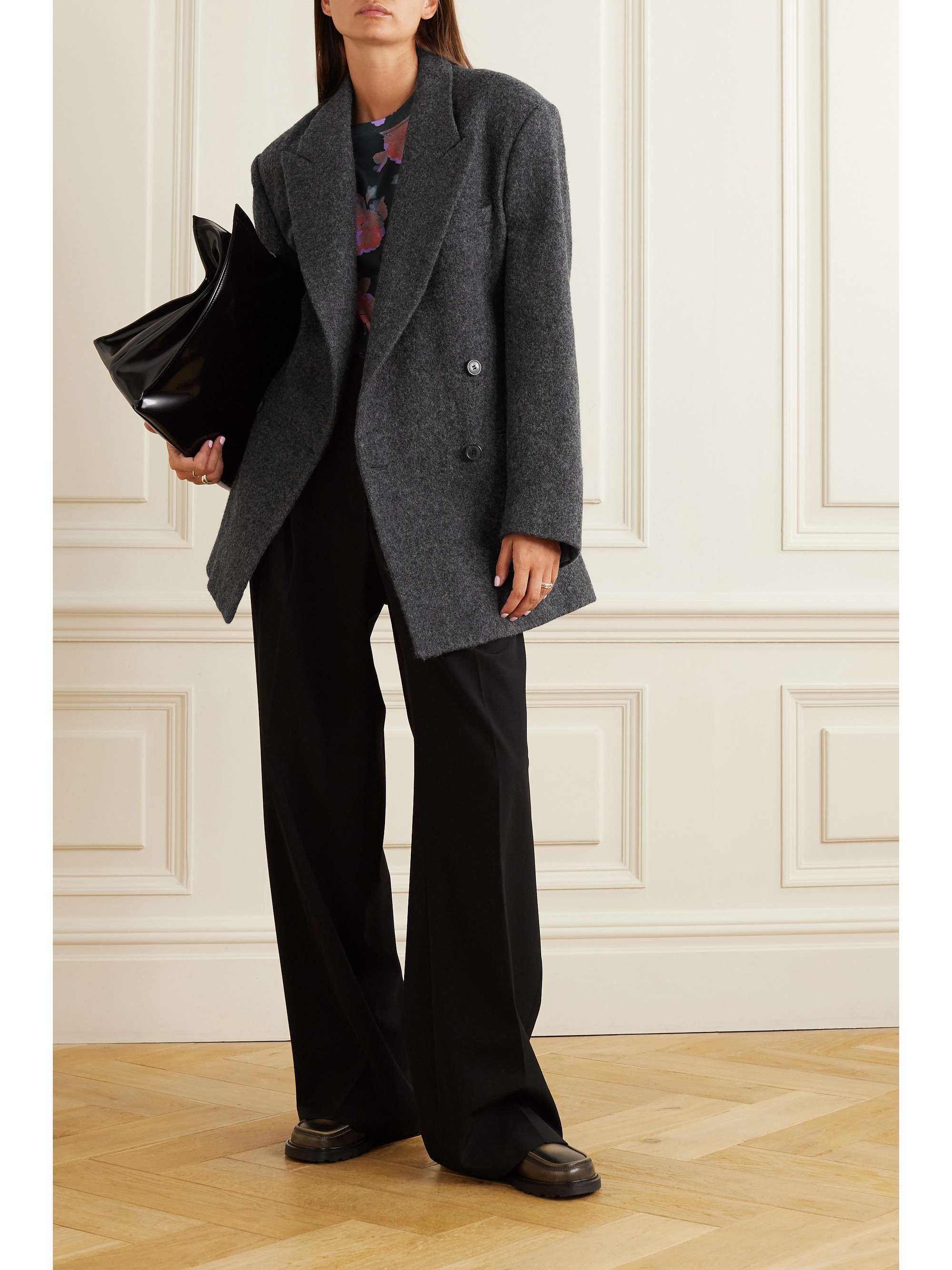 DRIES VAN NOTEN Oversized double-breasted wool jacket | NET-A-PORTER