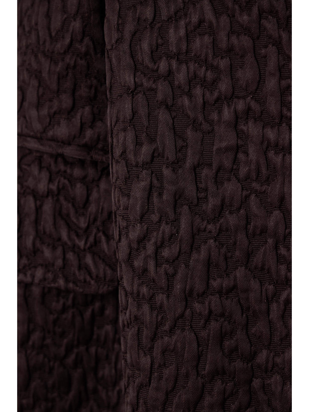 Dries Van Noten Cloqué Coat In Brown