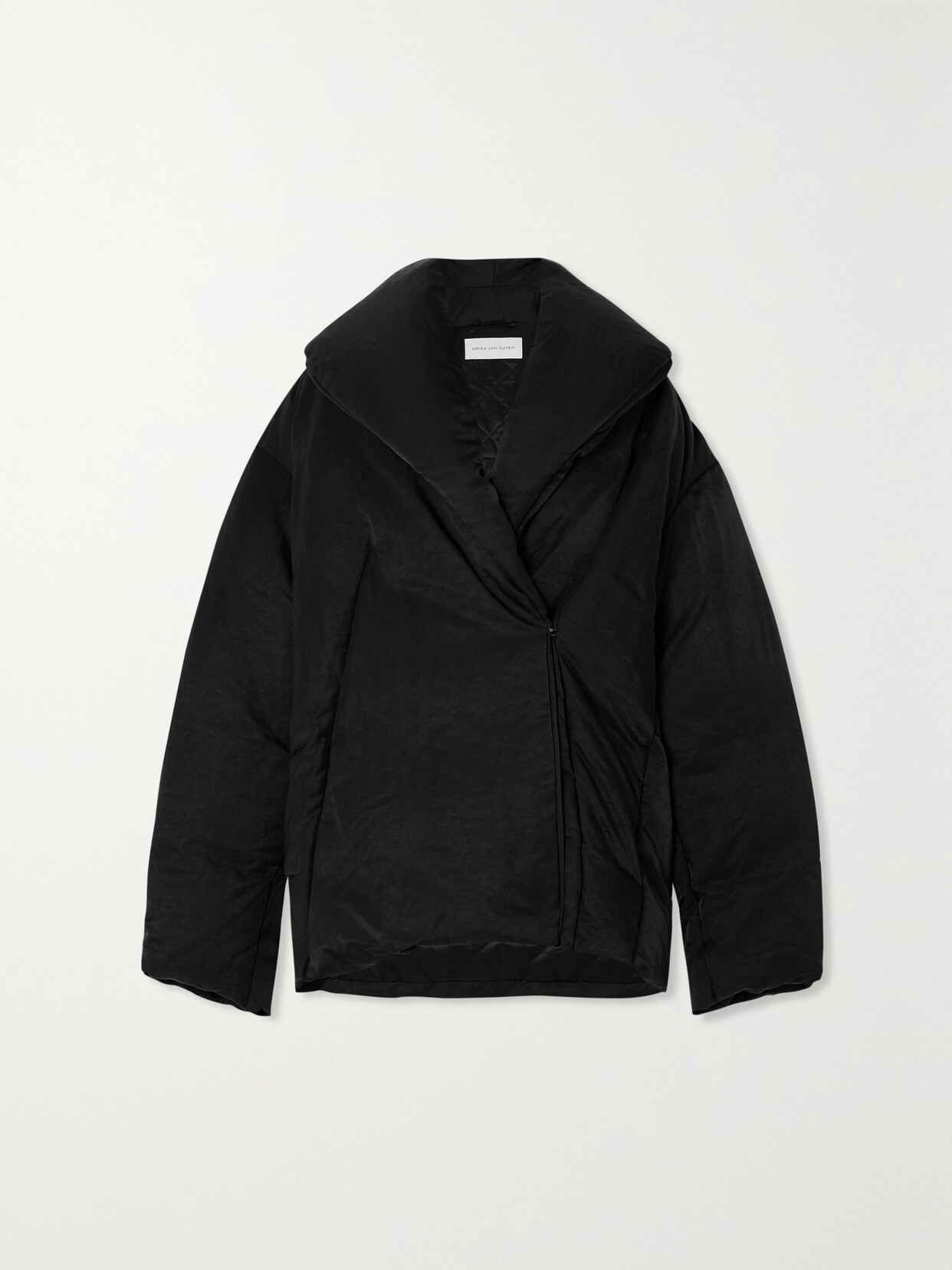 Dries Van Noten Padded Shell Jacket In Black