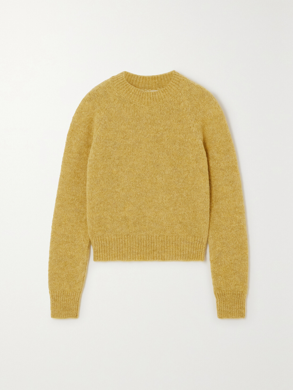 Dries Van Noten Alpaca-blend Sweater In Yellow