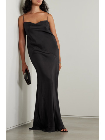 Dries Van Noten Deryl draped silk-habotai maxi dress