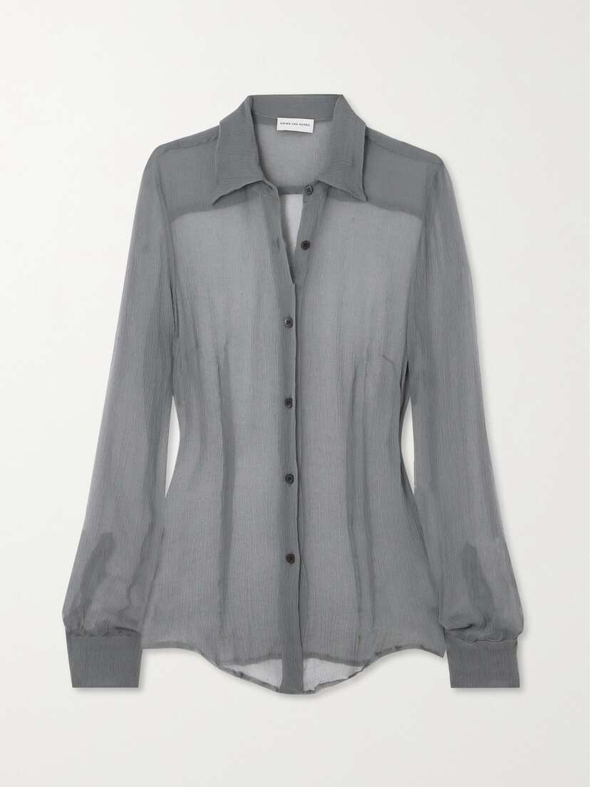 Dries Van Noten Silk-crepon Shirt