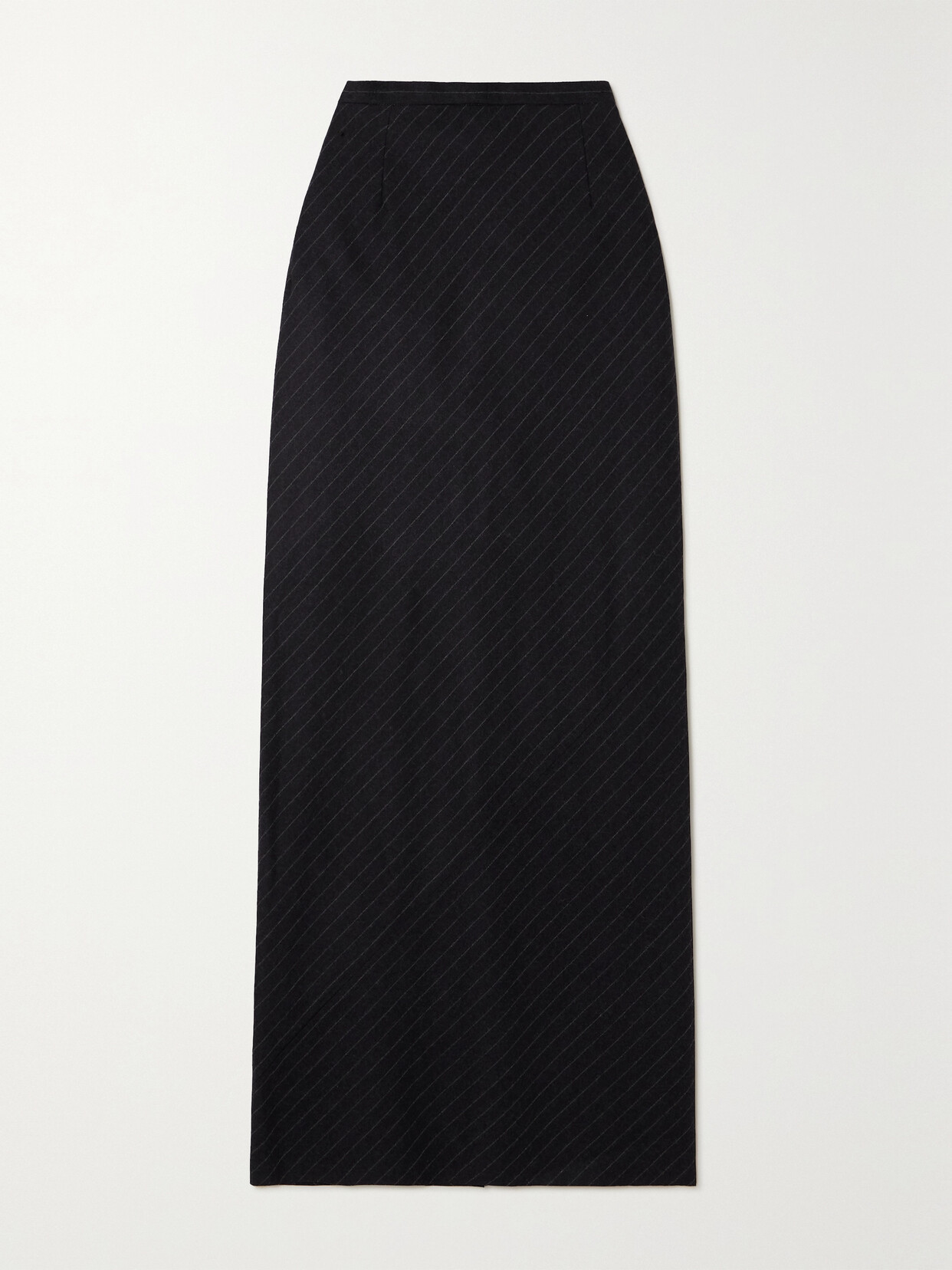 Dries Van Noten - Pinstriped Wool Maxi Skirt - Gray