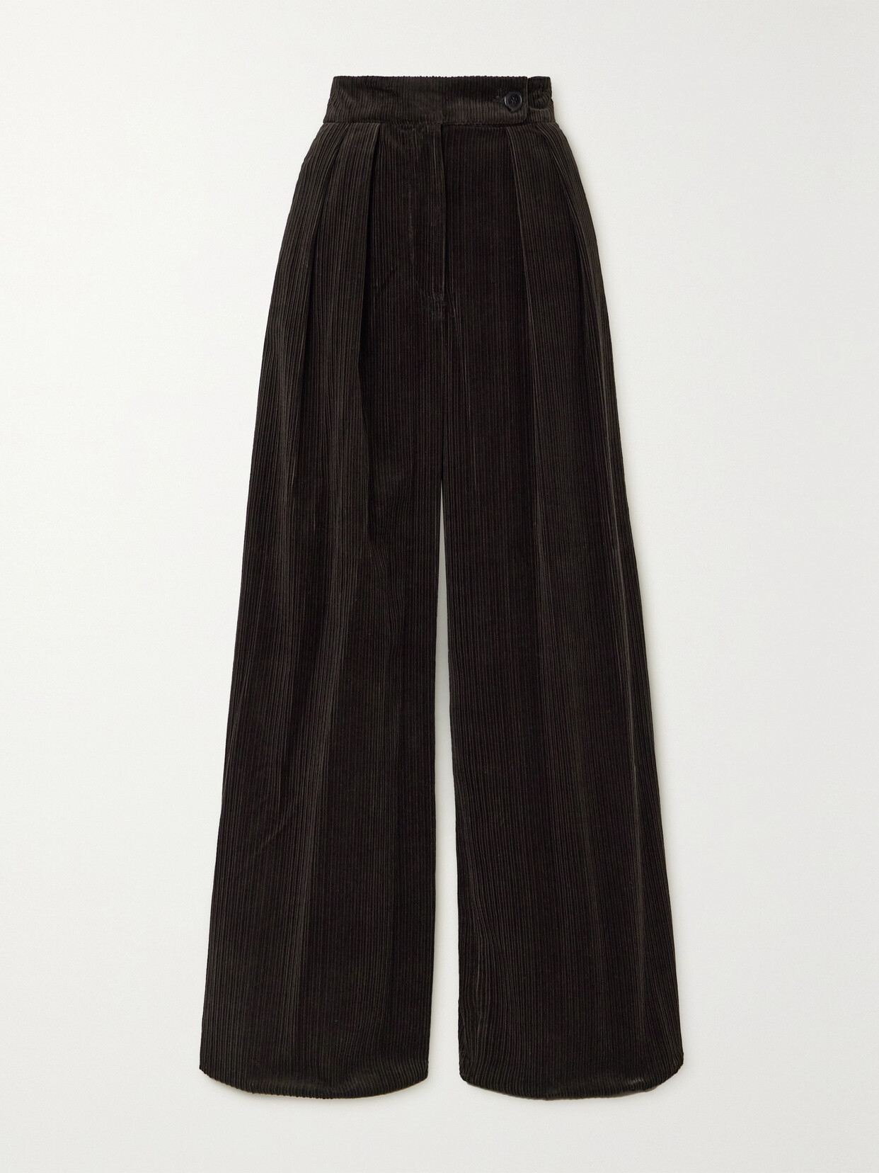 Dries Van Noten Pamplona Cotton-corduroy Wide-leg Pants - Brown