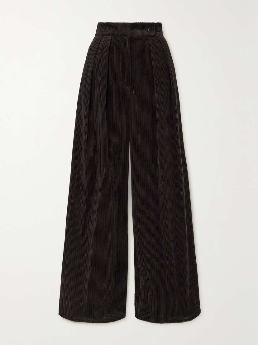 Dries Van Noten Pamplona Cotton-corduroy Wide-leg Pants