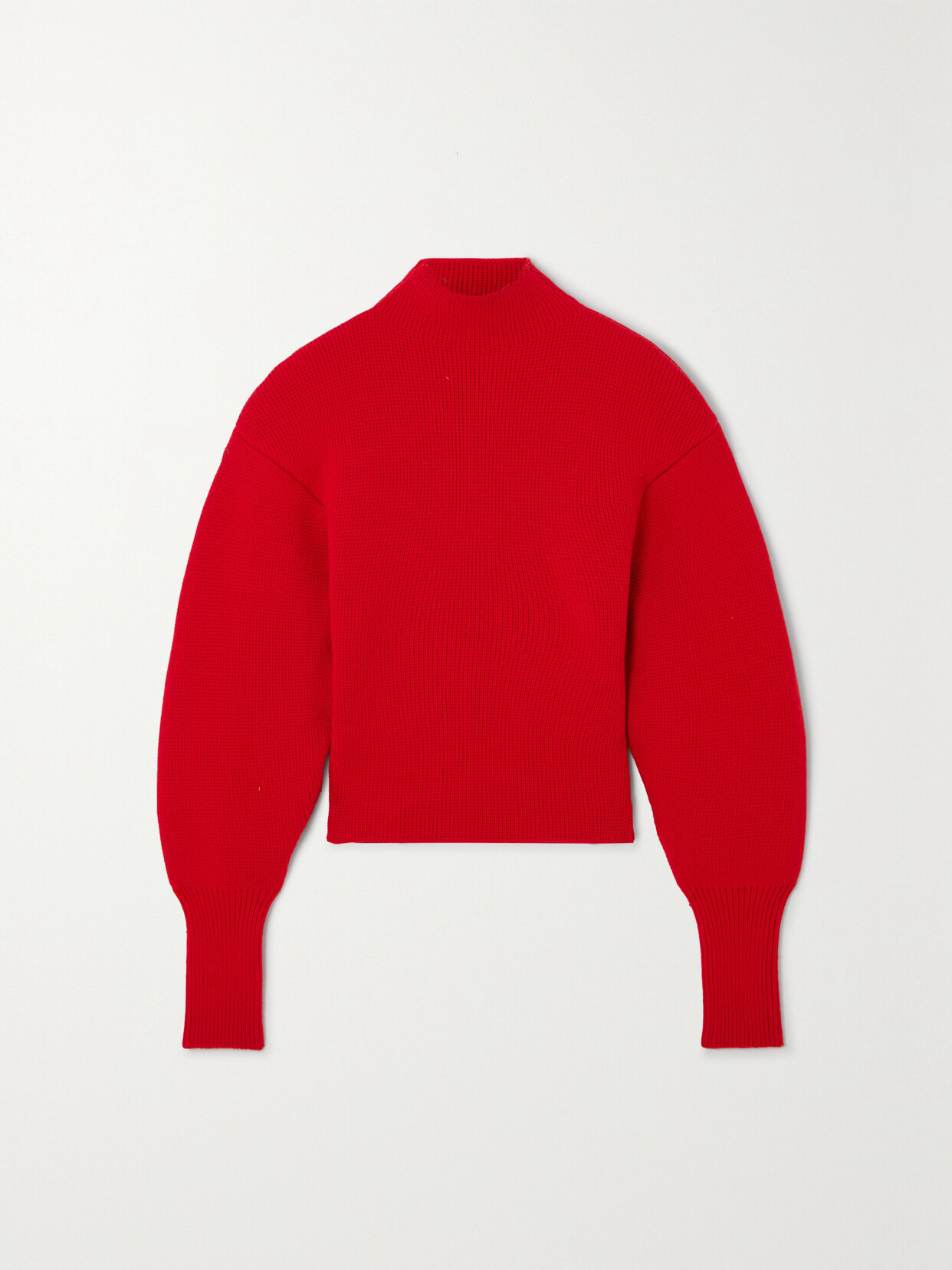 Ferragamo Cashmere Blend Turtleneck Sweater In Red