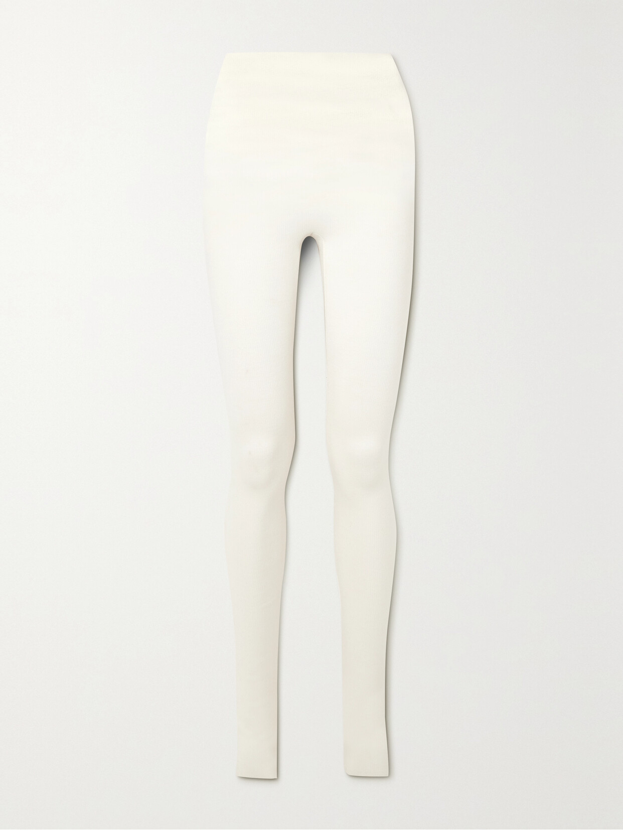 Ferragamo Wool-blend Leggings In Yellow Cream